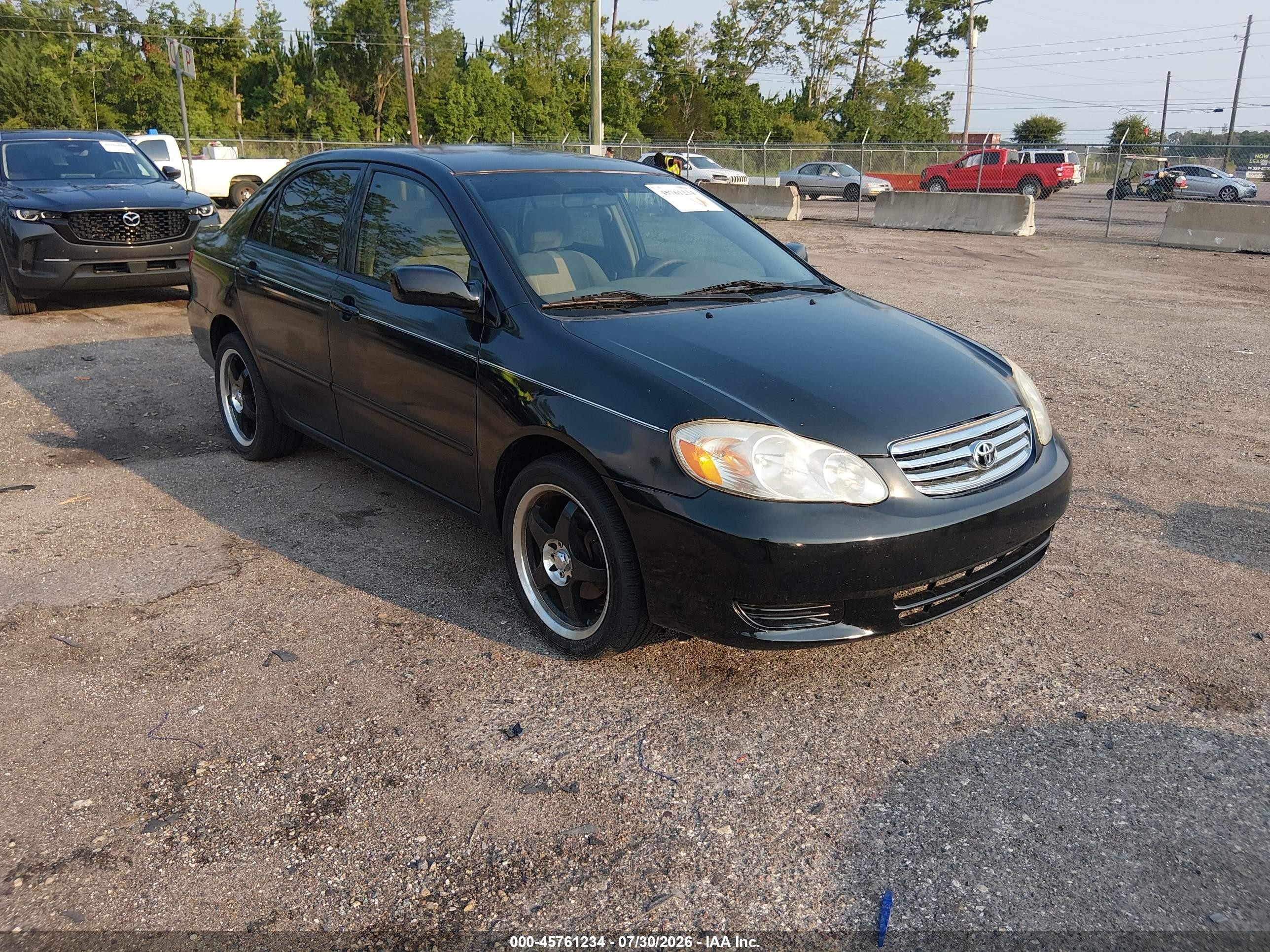 2003 Toyota Corolla Ce Черный vin: 2T1BR32E13C028411