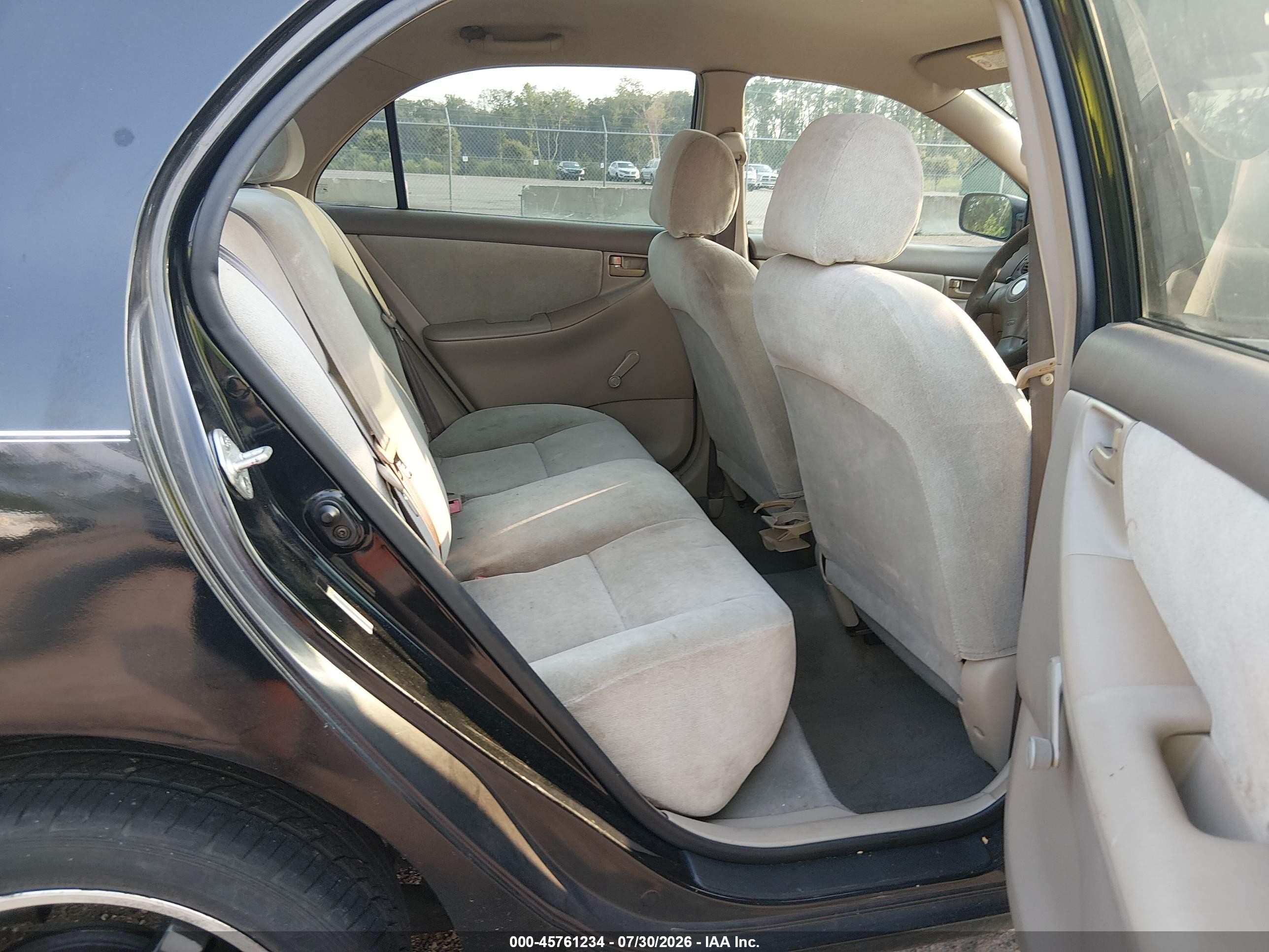 2003 Toyota Corolla Ce Black vin: 2T1BR32E13C028411