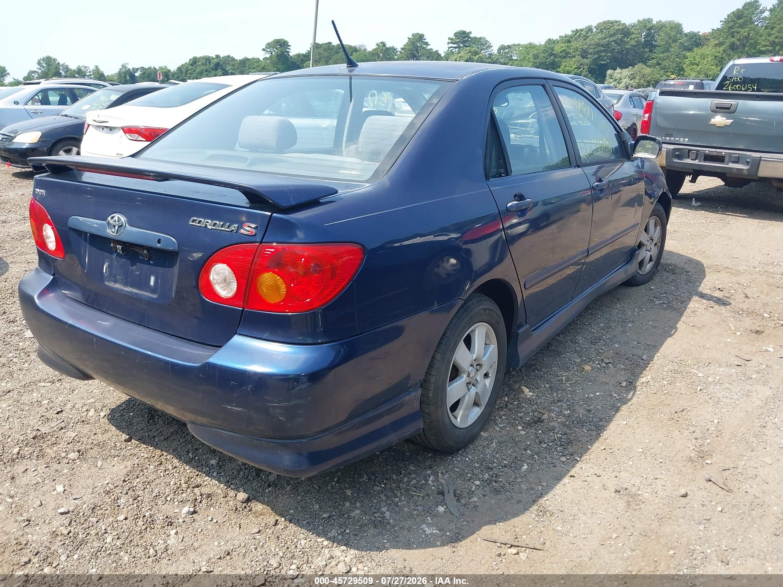 2004 Toyota Corolla S Синий vin: 2T1BR32E14C241182