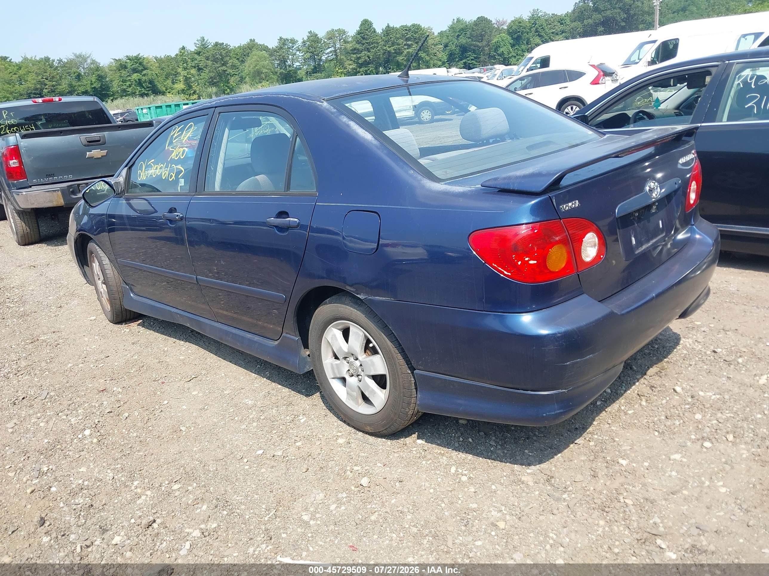 2004 Toyota Corolla S Синий vin: 2T1BR32E14C241182
