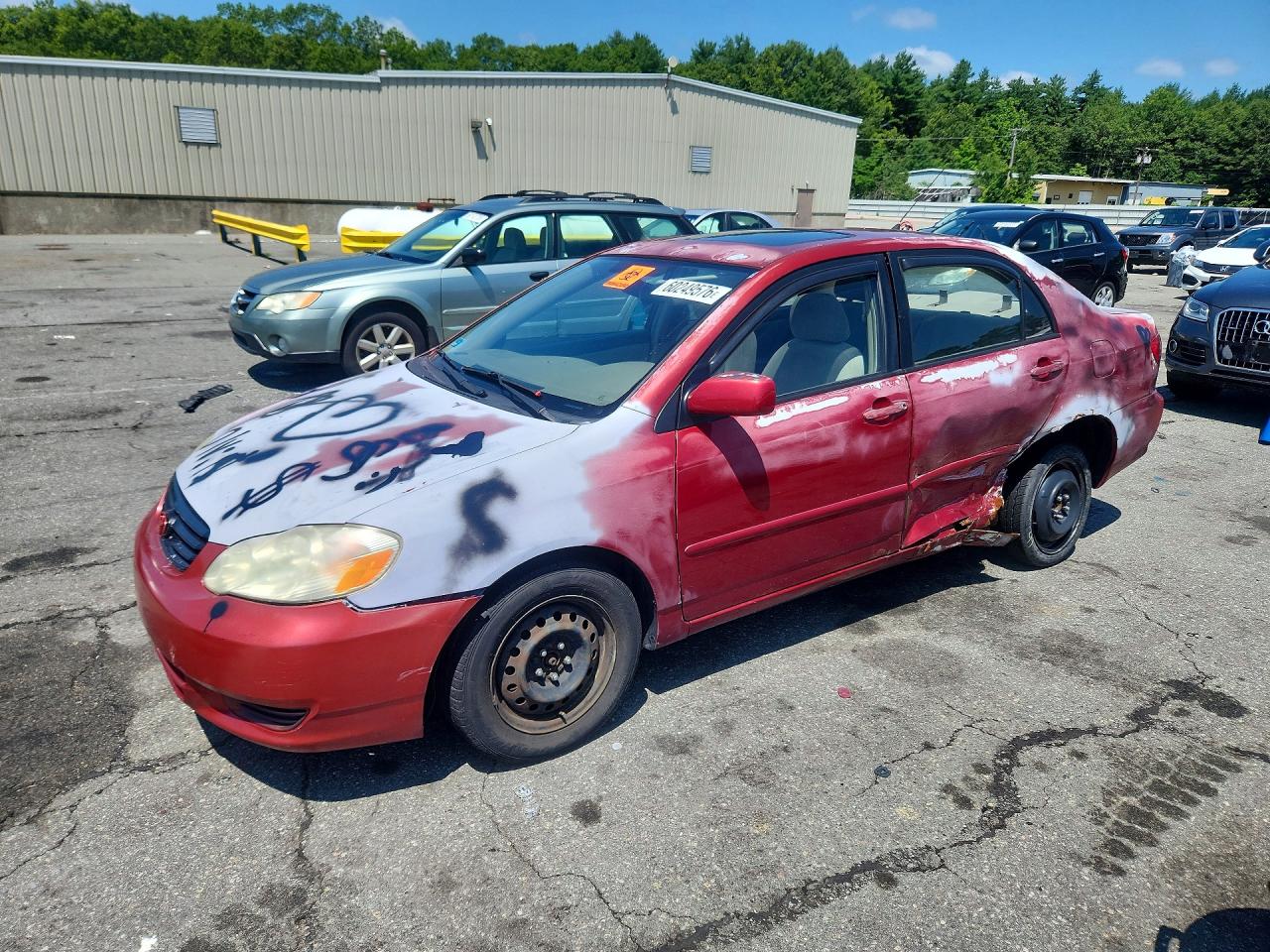 2004 Toyota Corolla Le Red vin: 2T1BR32E14C305558