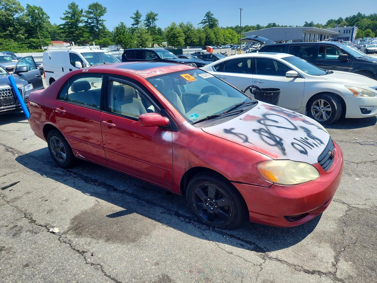 2004 Toyota Corolla Le Red vin: 2T1BR32E14C305558
