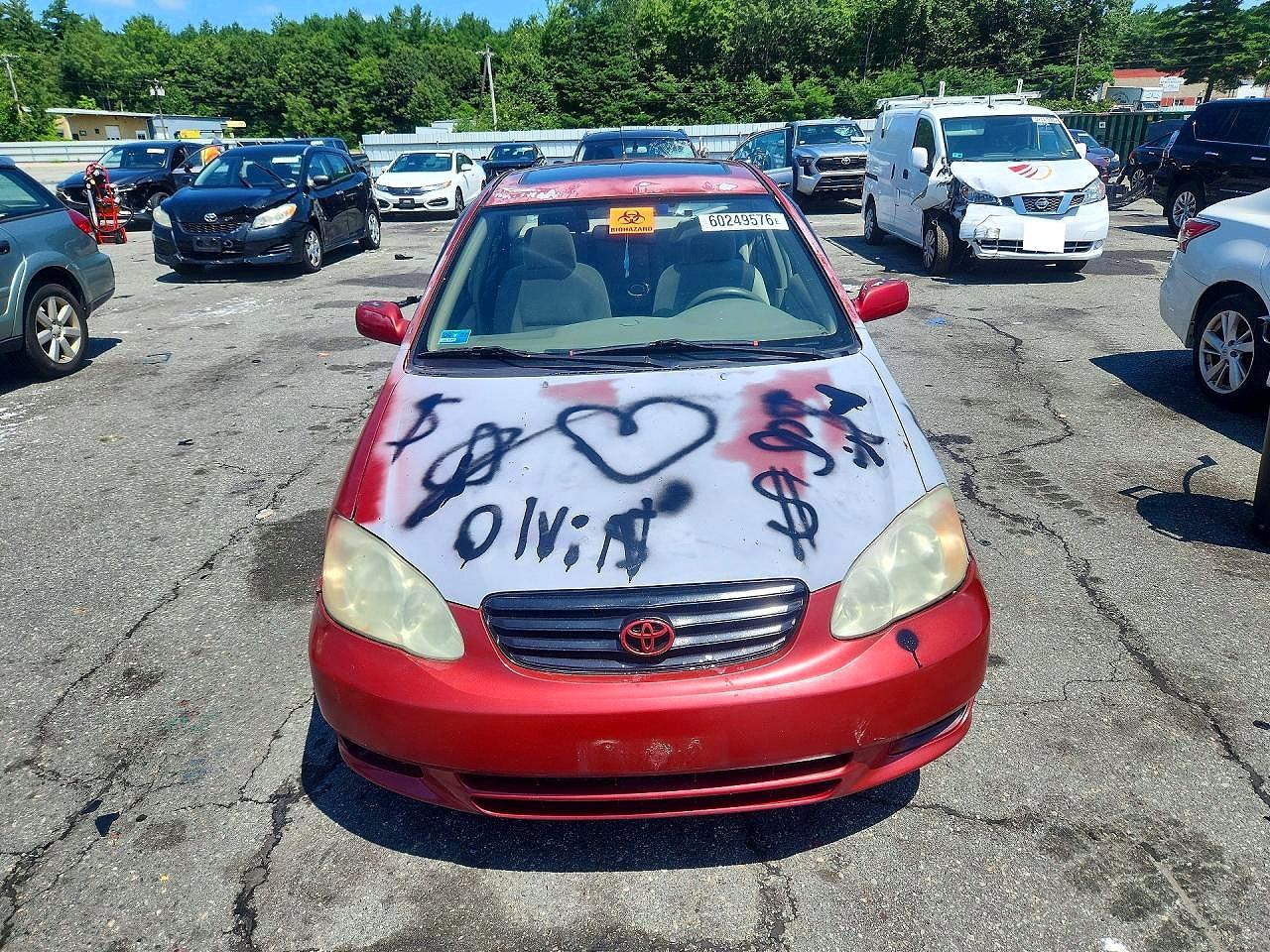 2004 Toyota Corolla Le Red vin: 2T1BR32E14C305558