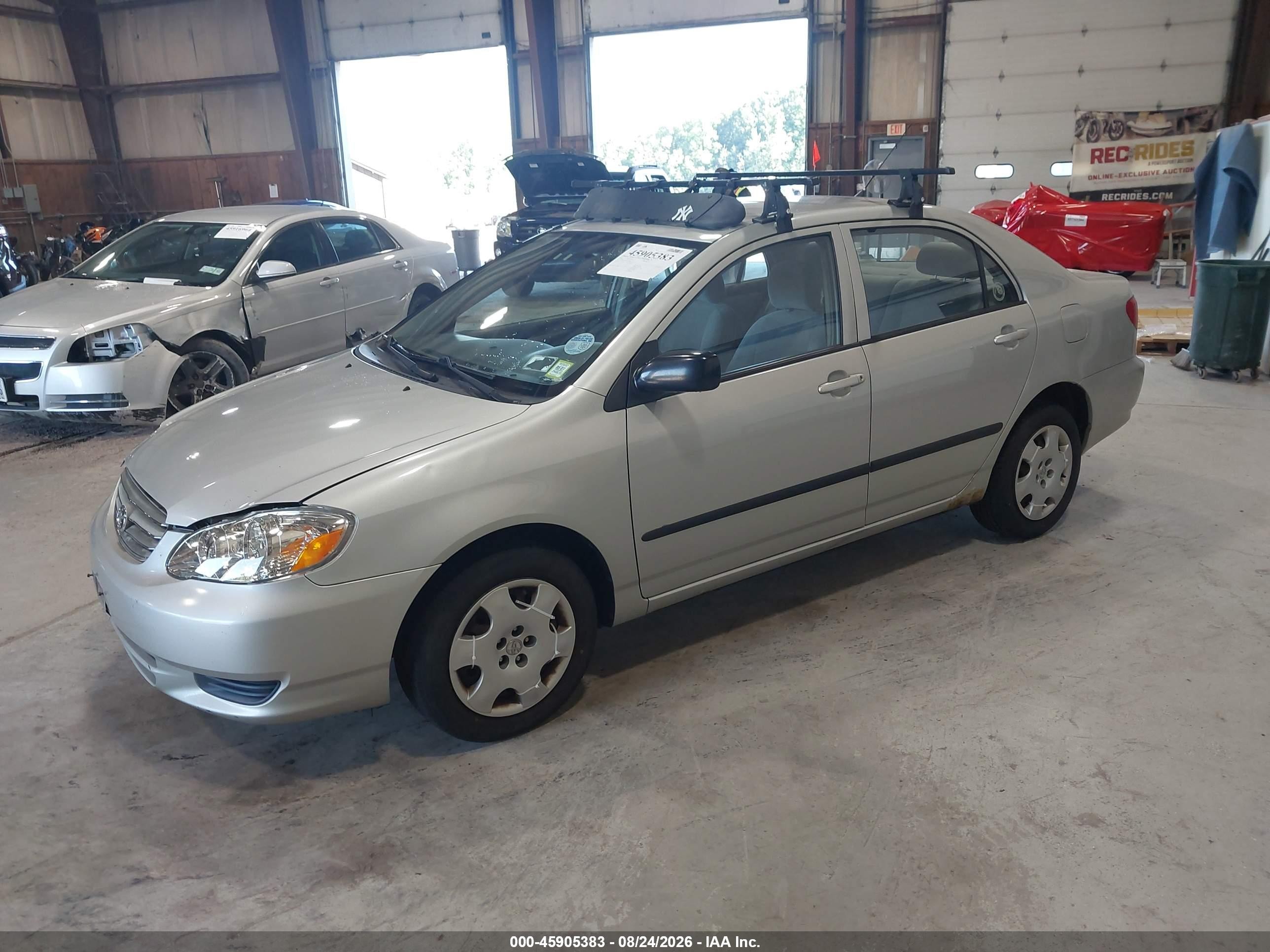 2004 Toyota Corolla Ce Gray vin: 2T1BR32E14C310484