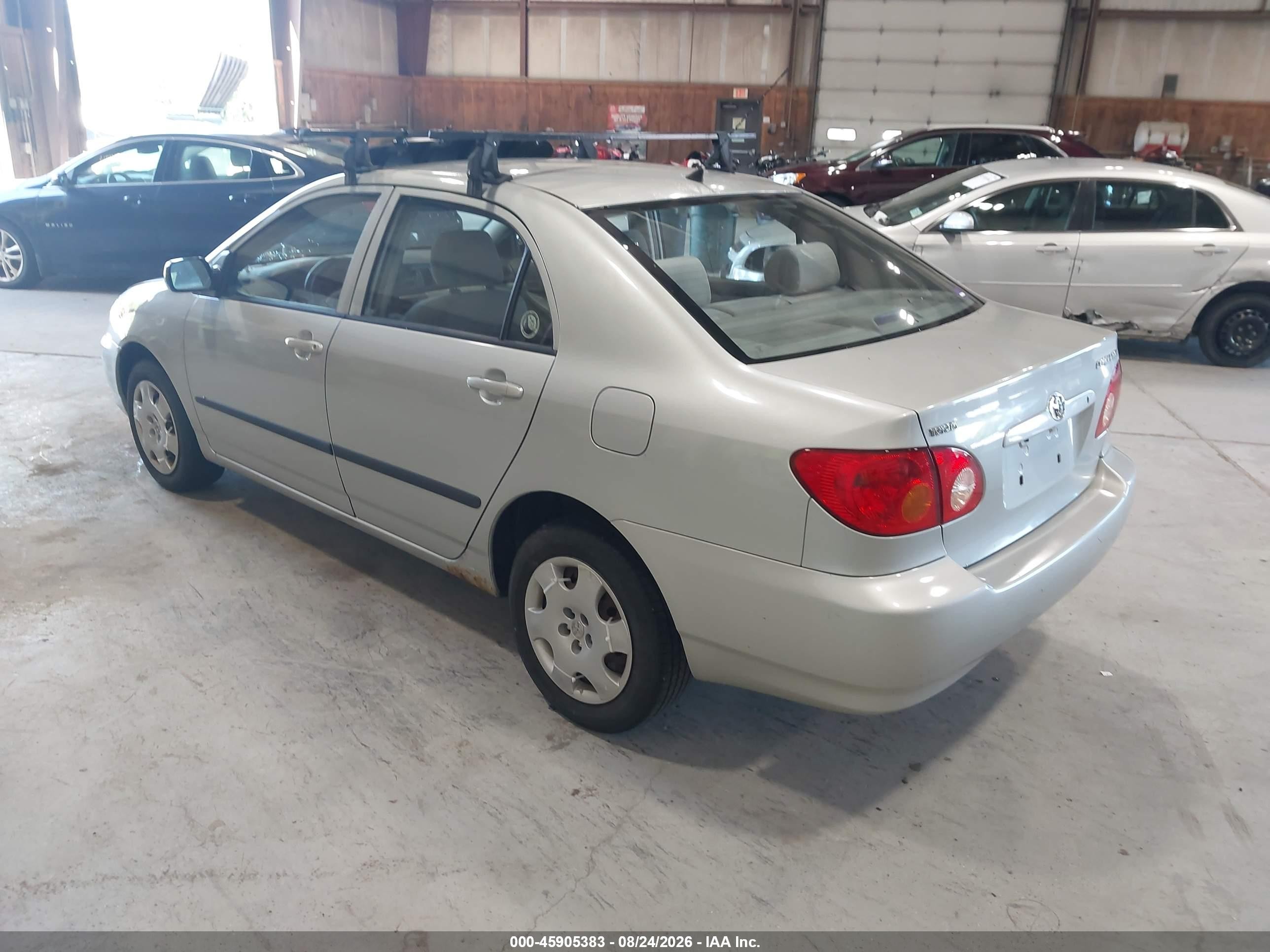 2004 Toyota Corolla Ce Gray vin: 2T1BR32E14C310484