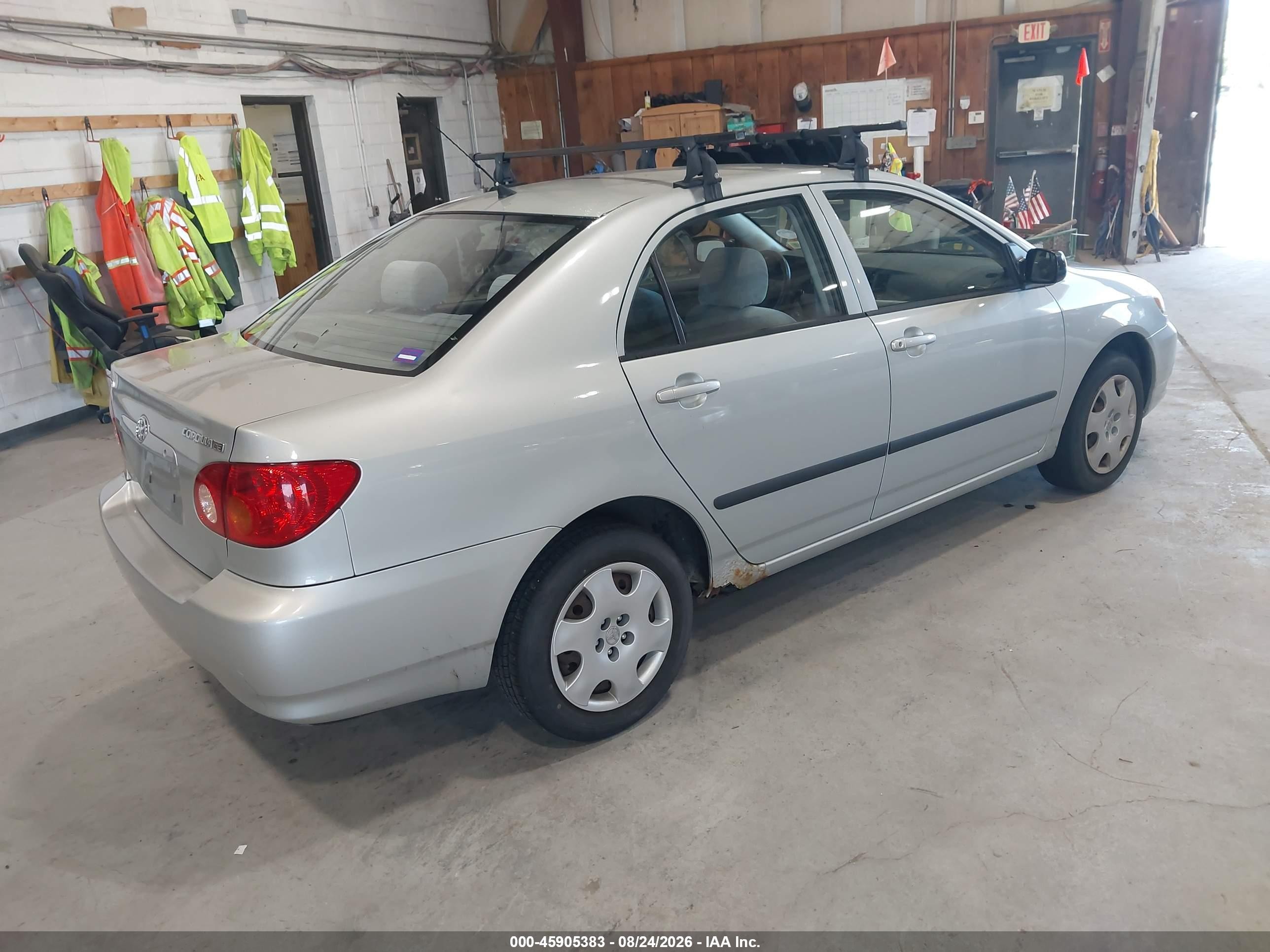2004 Toyota Corolla Ce Gray vin: 2T1BR32E14C310484