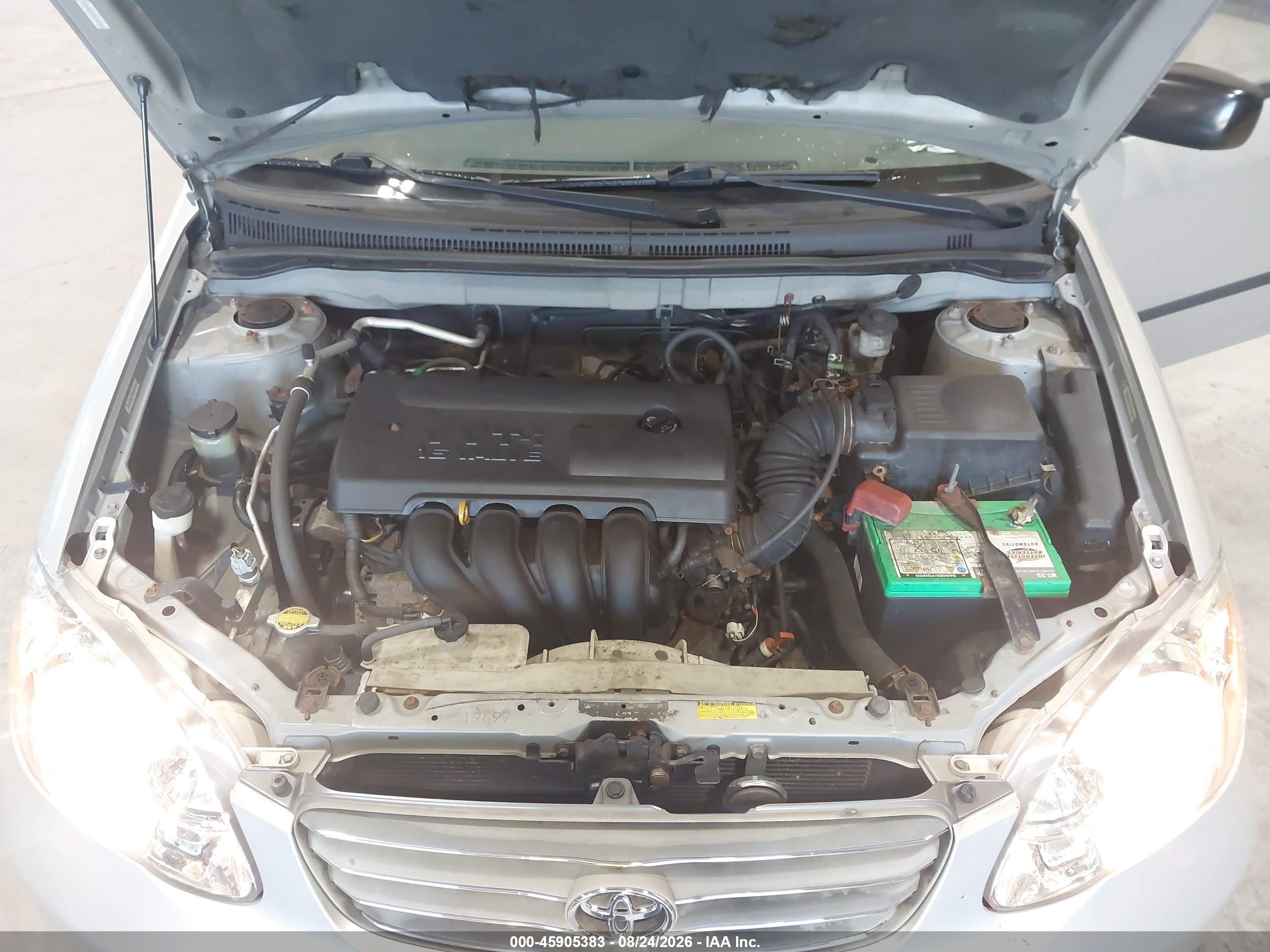 2004 Toyota Corolla Ce Gray vin: 2T1BR32E14C310484