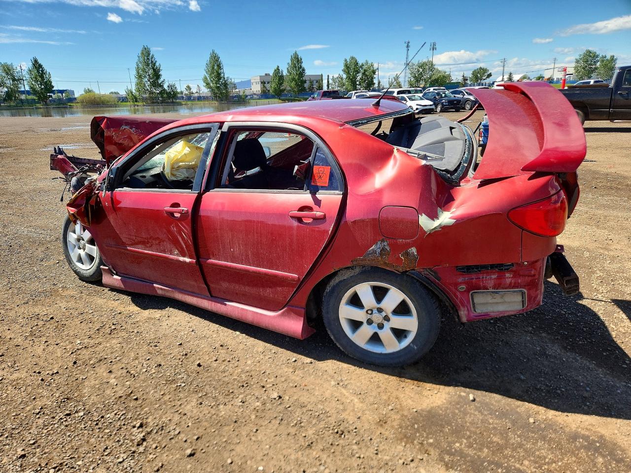 2004 Toyota Corolla Red vin: 2T1BR32E14C803937