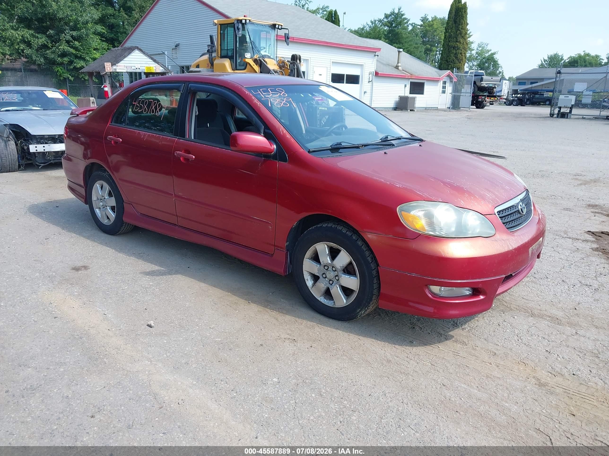 2005 Toyota Corolla S Maroon vin: 2T1BR32E15C320417