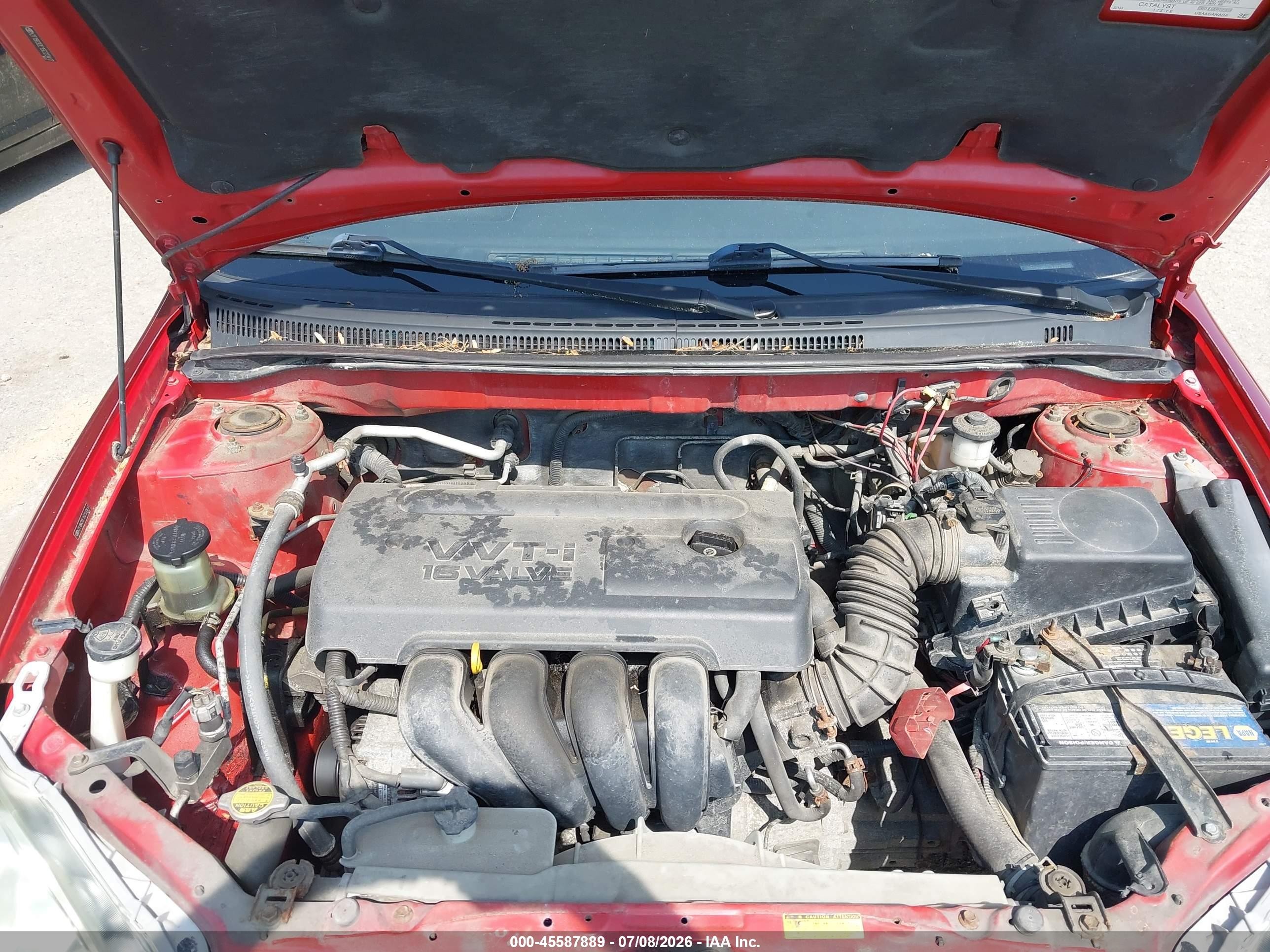 2005 Toyota Corolla S Maroon vin: 2T1BR32E15C320417