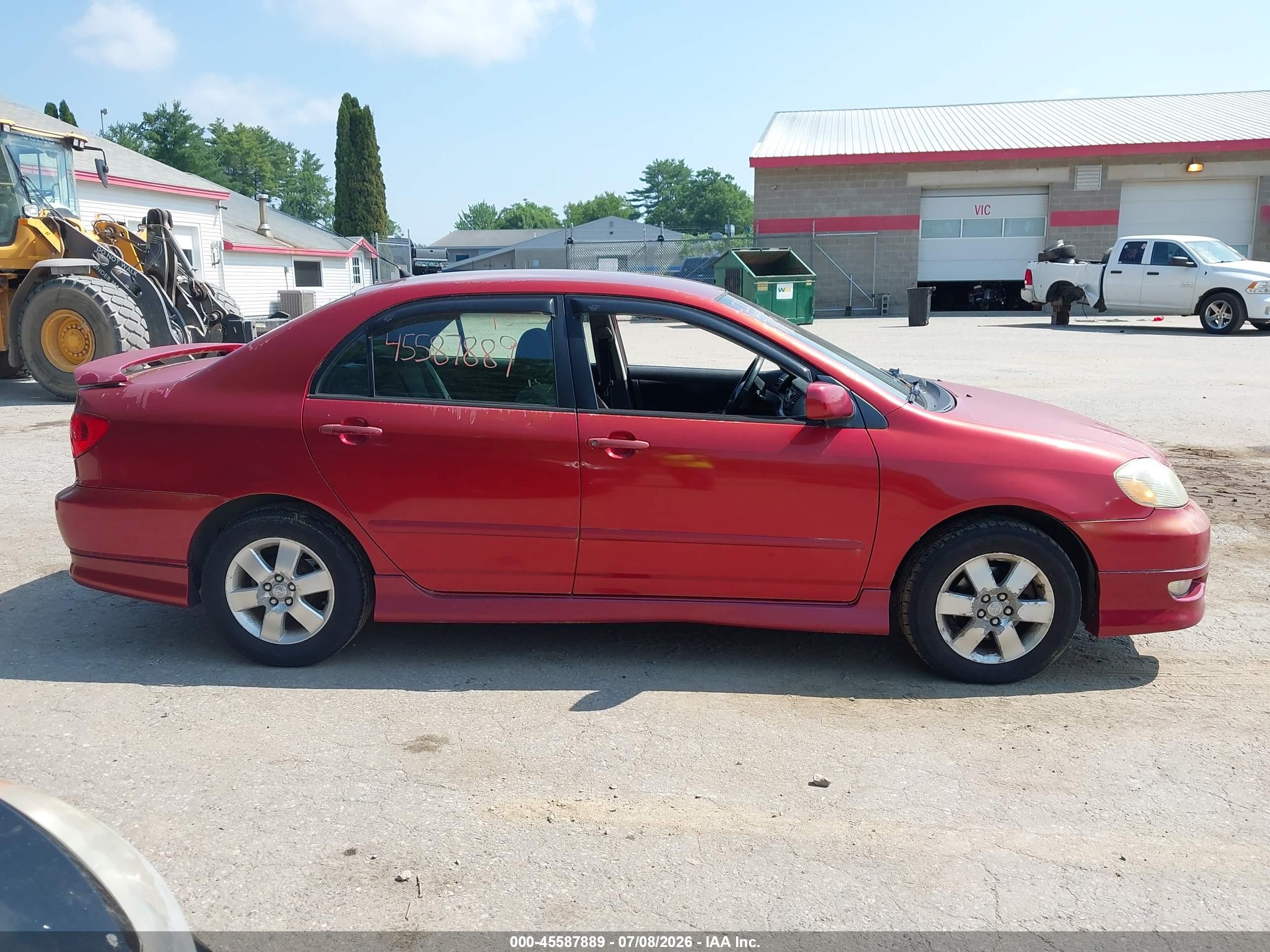2005 Toyota Corolla S Maroon vin: 2T1BR32E15C320417
