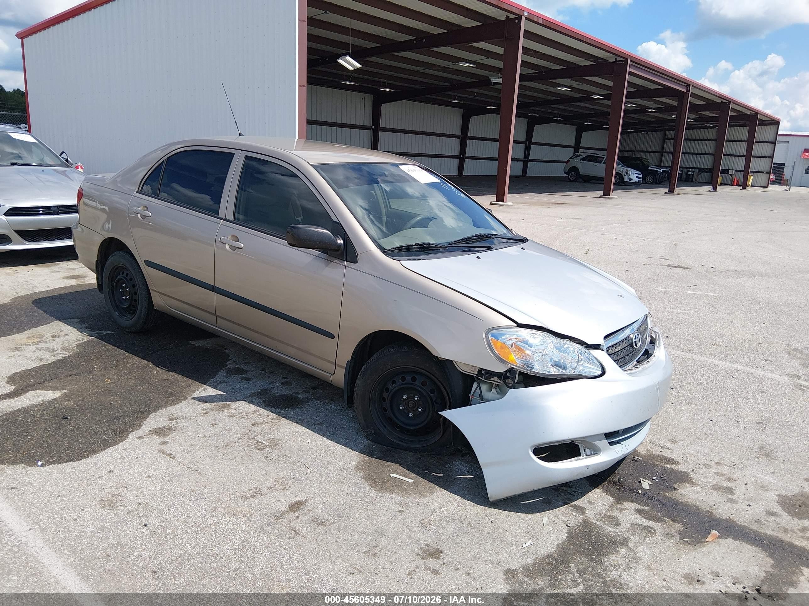 2005 Toyota Corolla Ce Желто-коричневый vin: 2T1BR32E15C384070