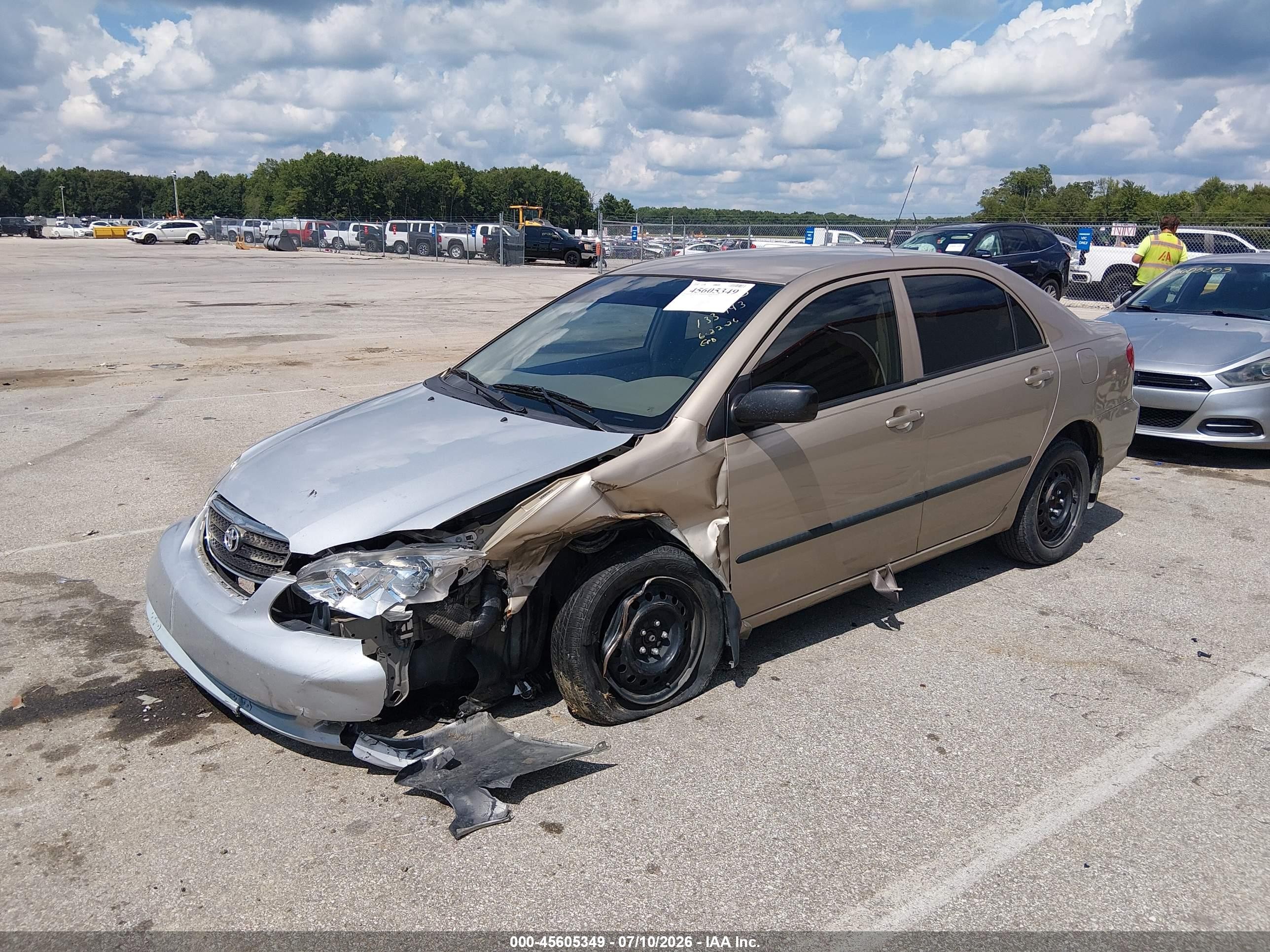 2005 Toyota Corolla Ce Tan vin: 2T1BR32E15C384070