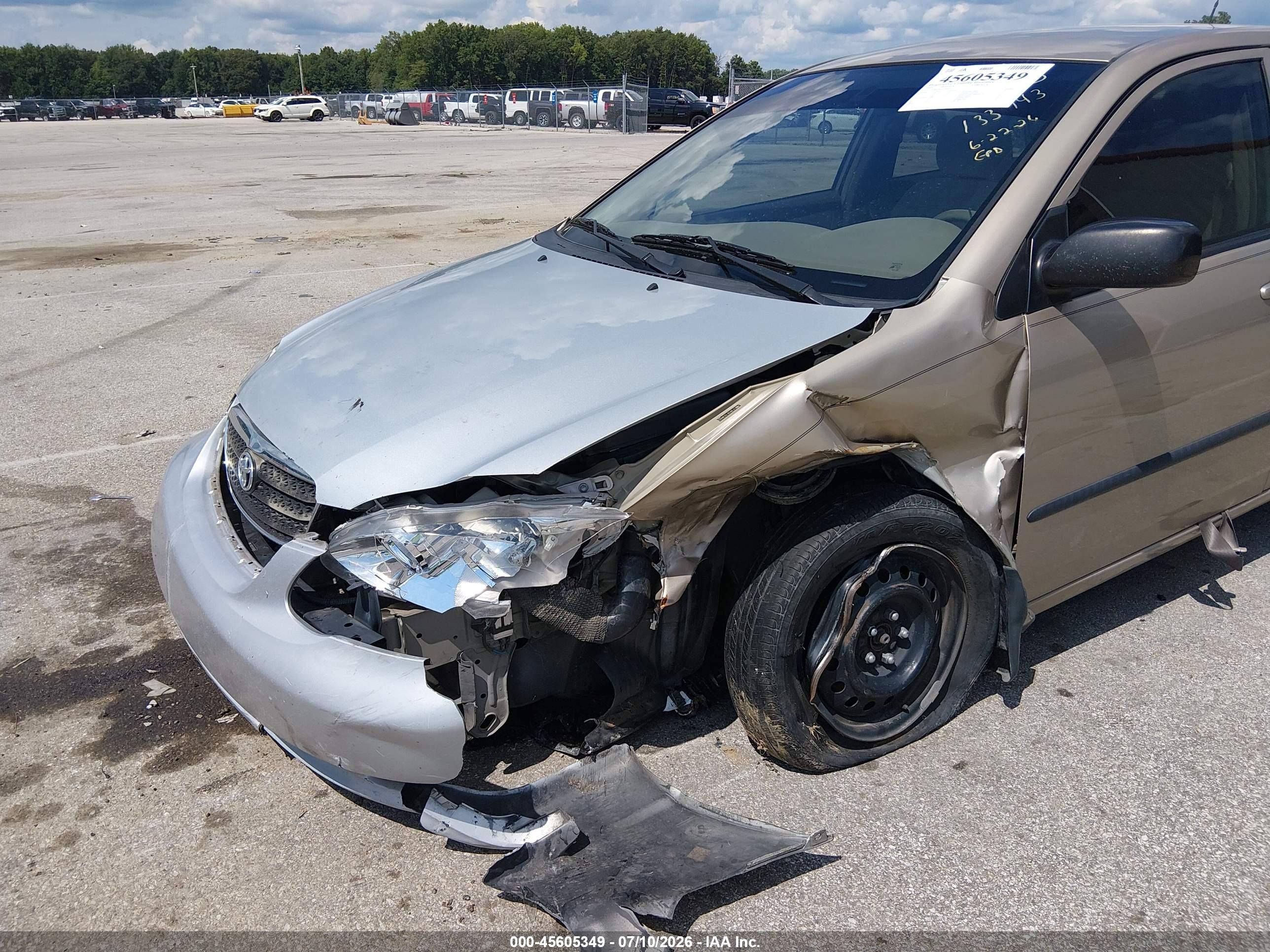 2005 Toyota Corolla Ce Tan vin: 2T1BR32E15C384070