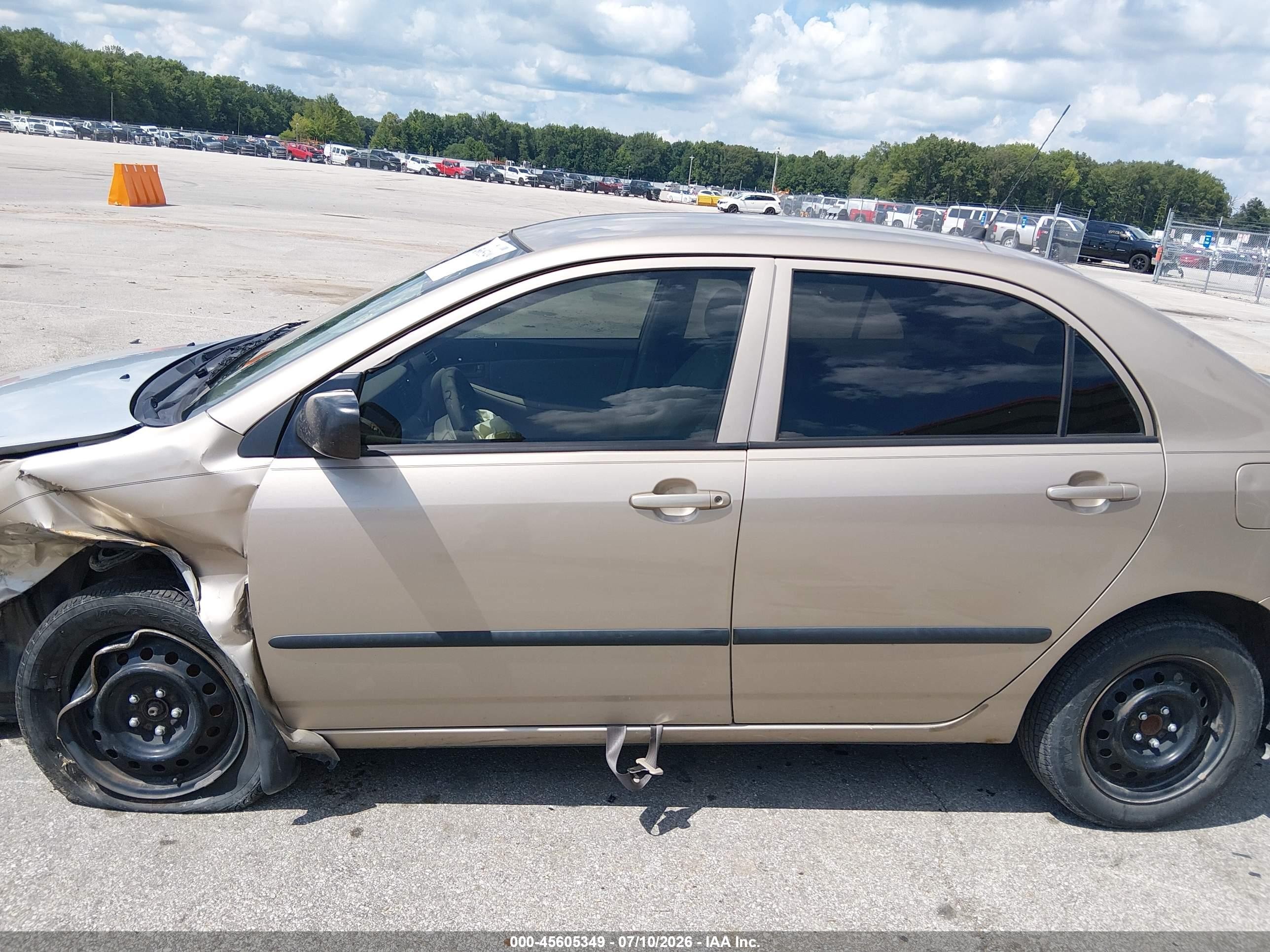 2005 Toyota Corolla Ce Tan vin: 2T1BR32E15C384070