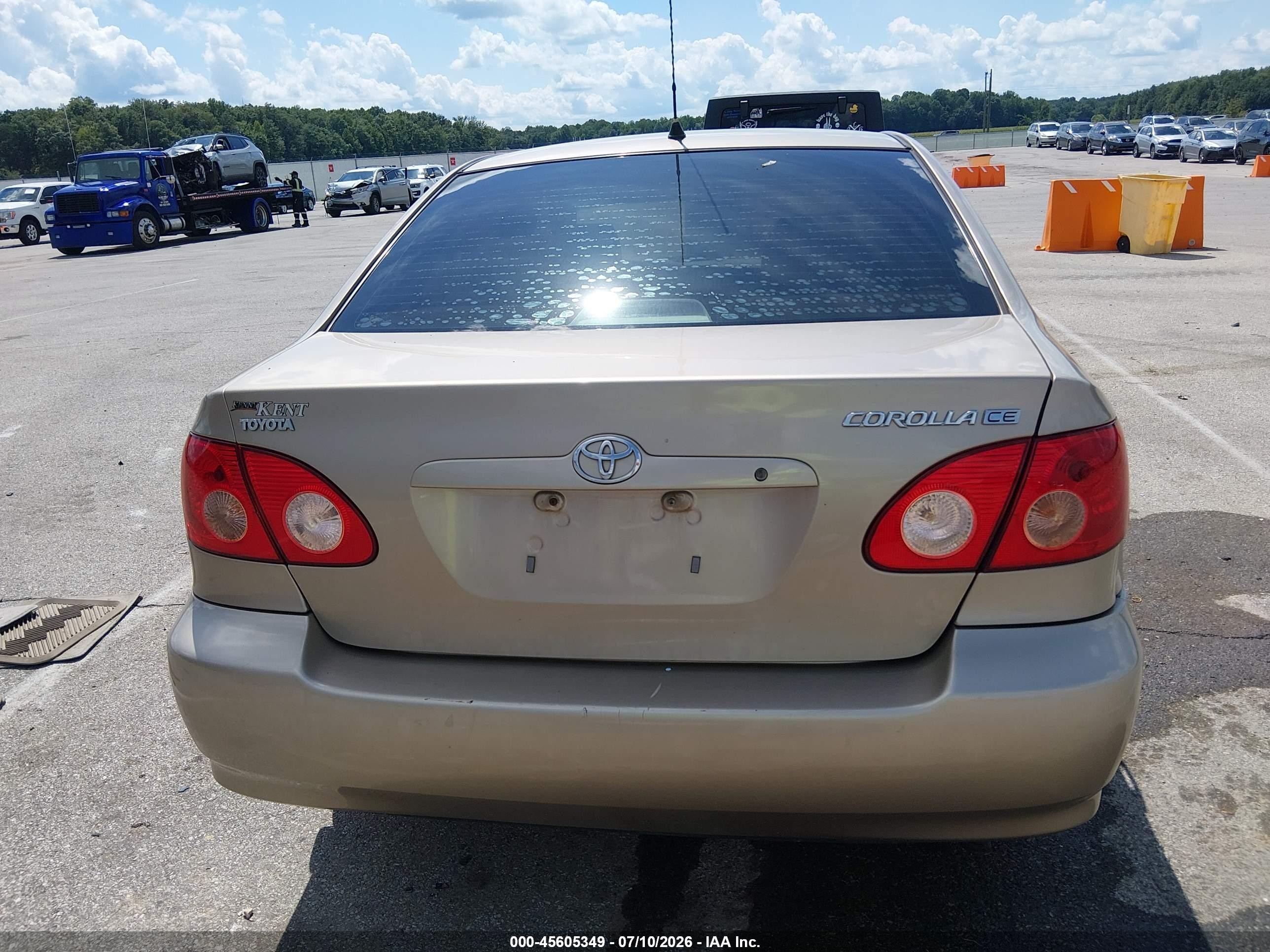 2005 Toyota Corolla Ce Tan vin: 2T1BR32E15C384070
