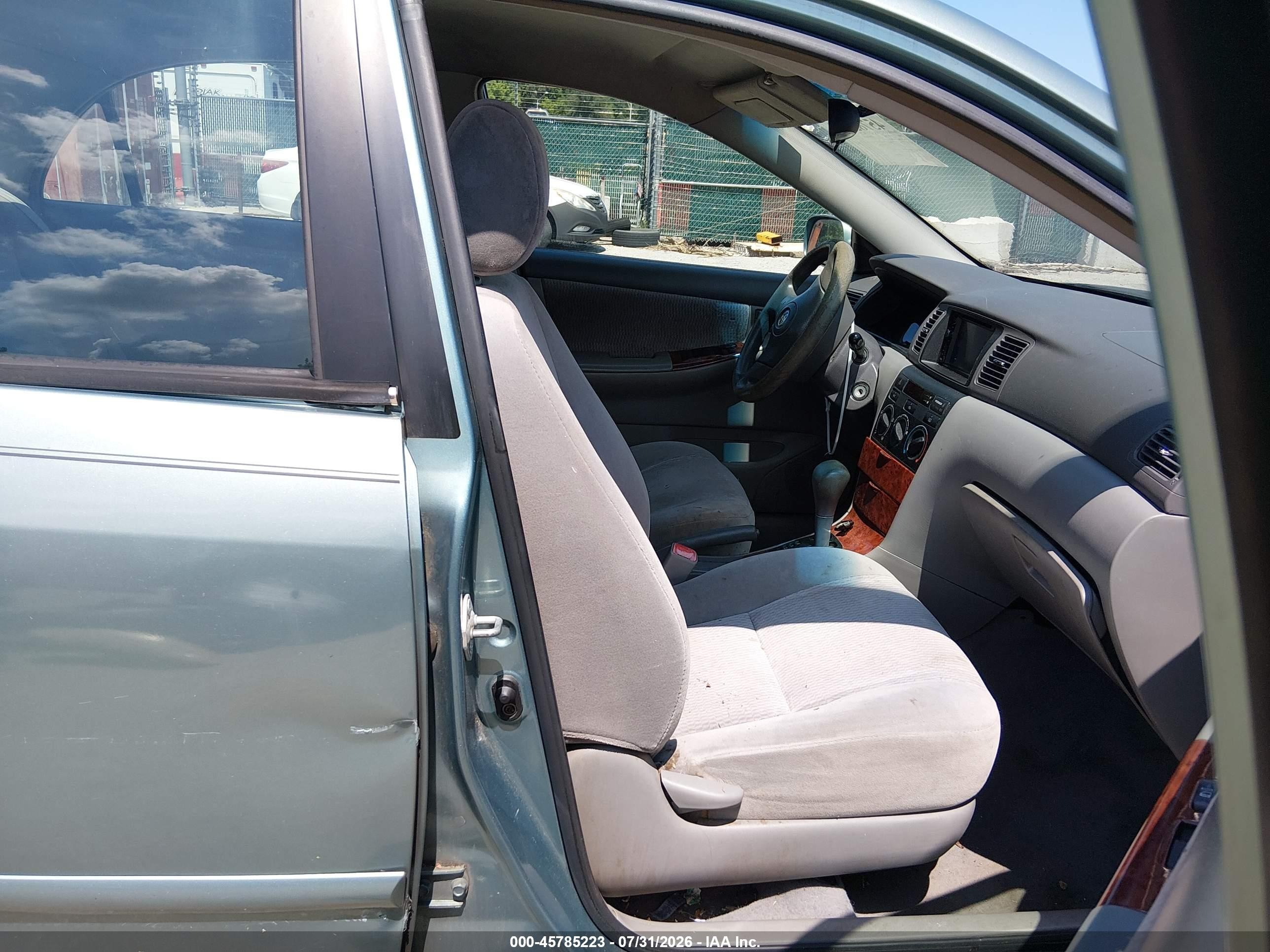 2005 Toyota Corolla Le Teal vin: 2T1BR32E15C391391