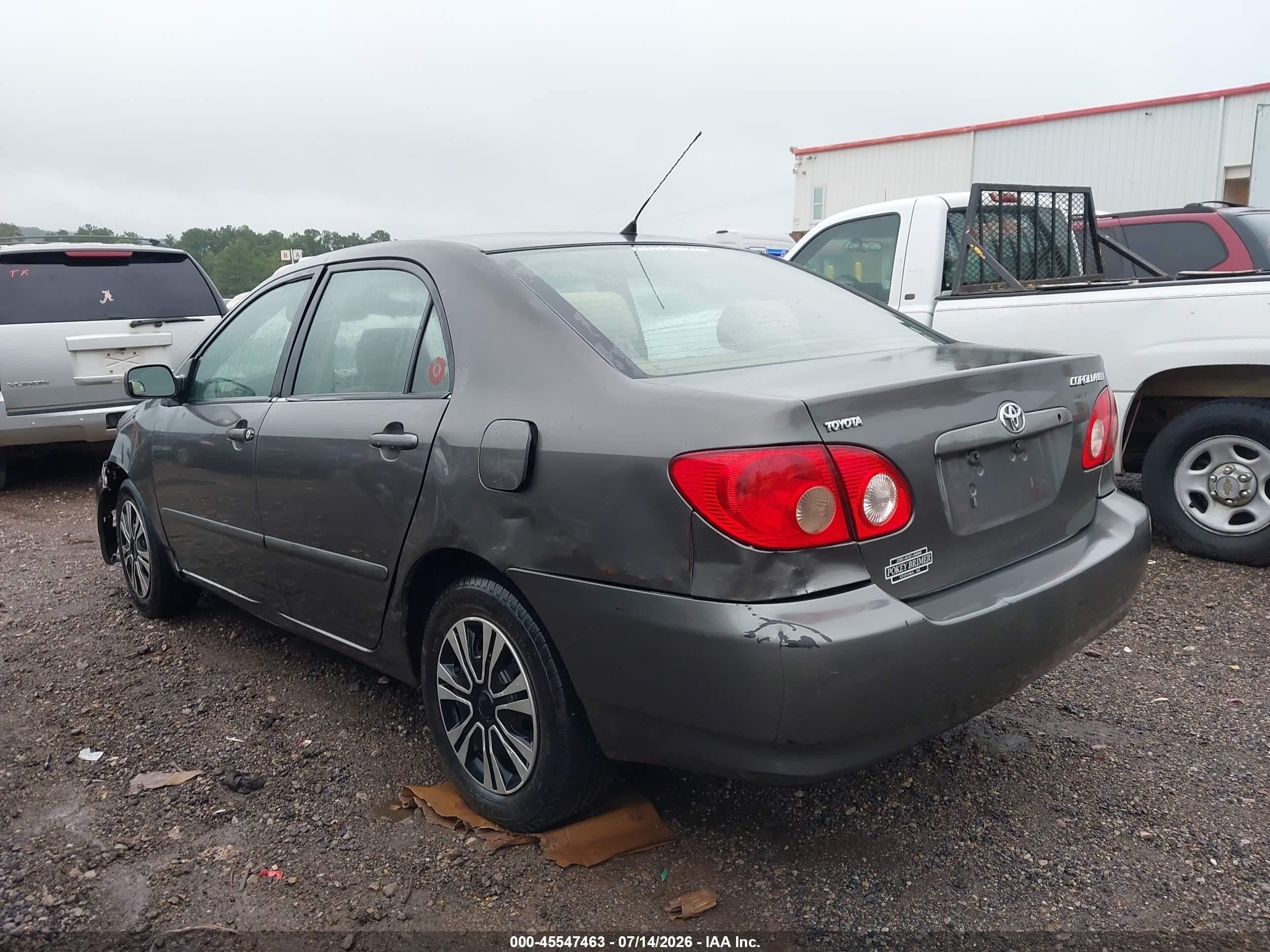 2005 Toyota Corolla Le Gray vin: 2T1BR32E15C415947