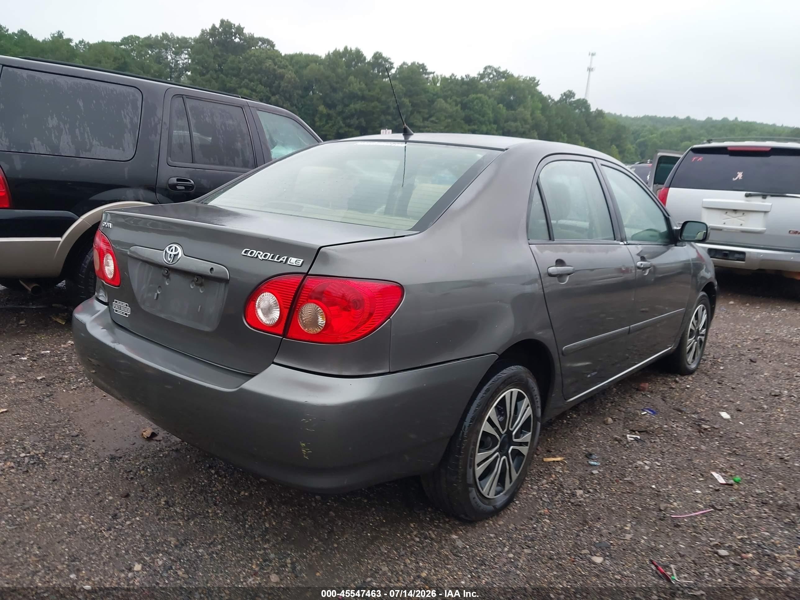 2005 Toyota Corolla Le Gray vin: 2T1BR32E15C415947