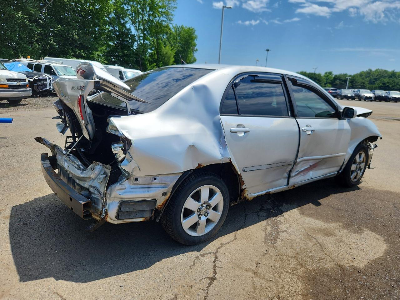 2005 Toyota Corolla S Silver vin: 2T1BR32E15C462010