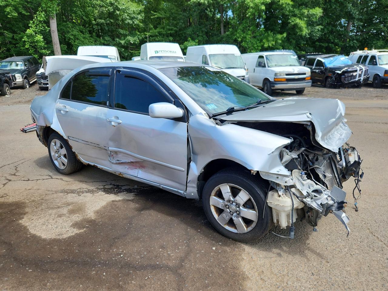 2005 Toyota Corolla S Silver vin: 2T1BR32E15C462010