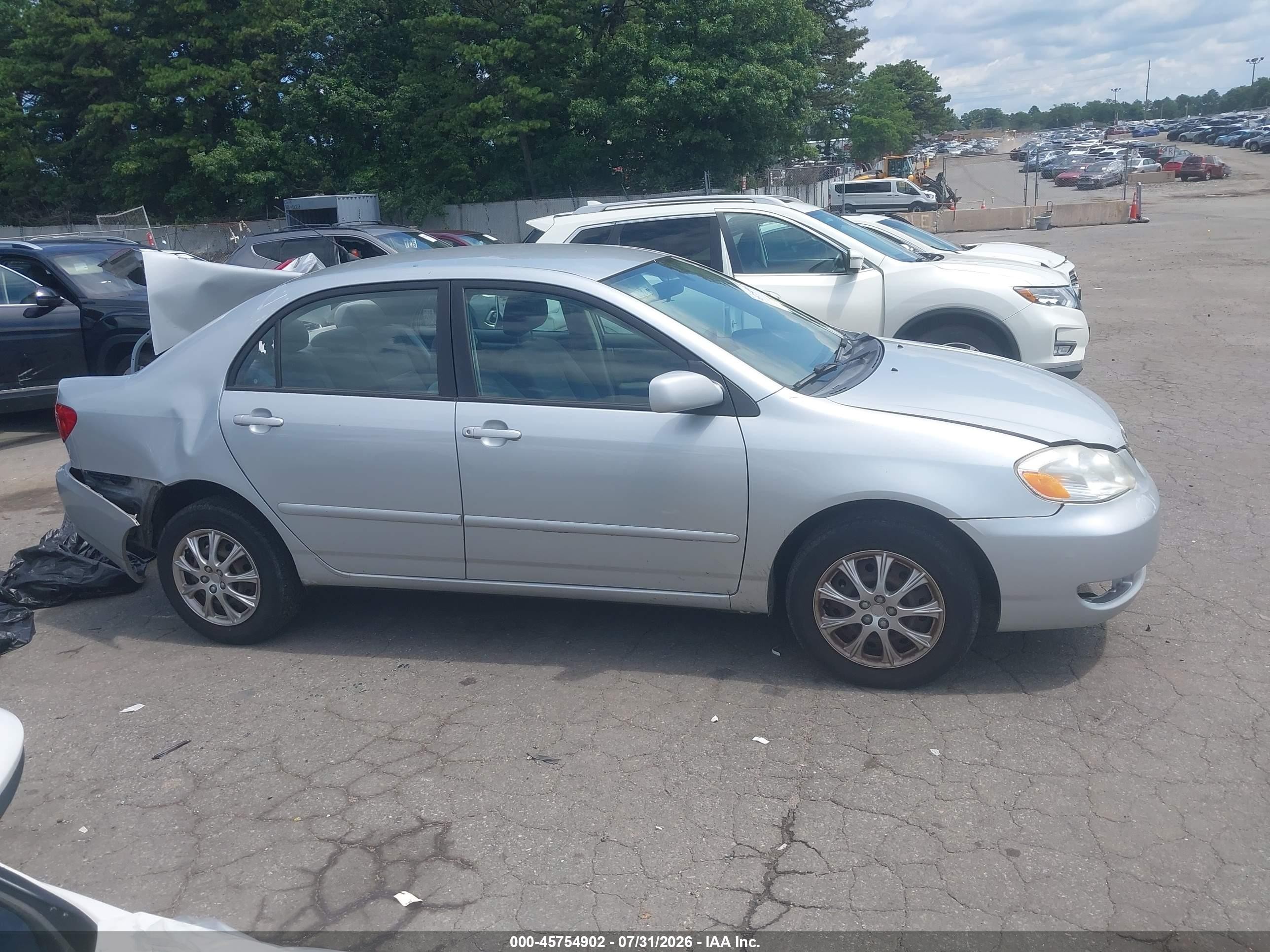 2006 Toyota Corolla Le Серебряный vin: 2T1BR32E16C588238