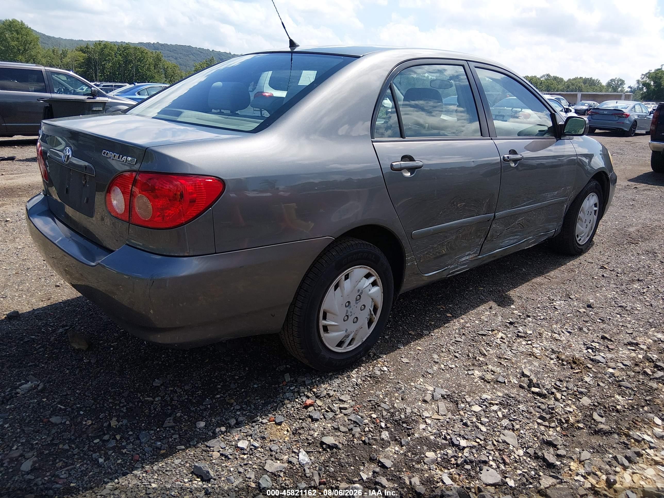 2006 Toyota Corolla Le Gray vin: 2T1BR32E16C644629