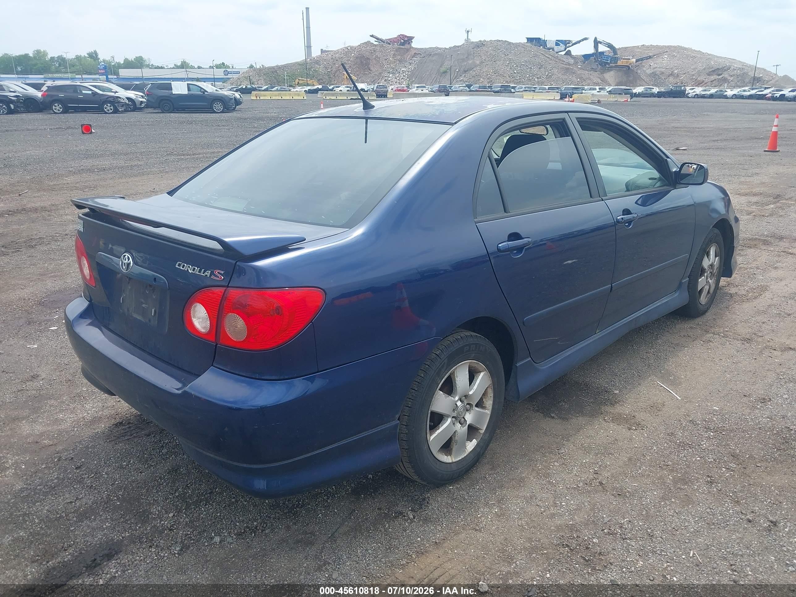 2006 Toyota Corolla S Blue vin: 2T1BR32E16C661186