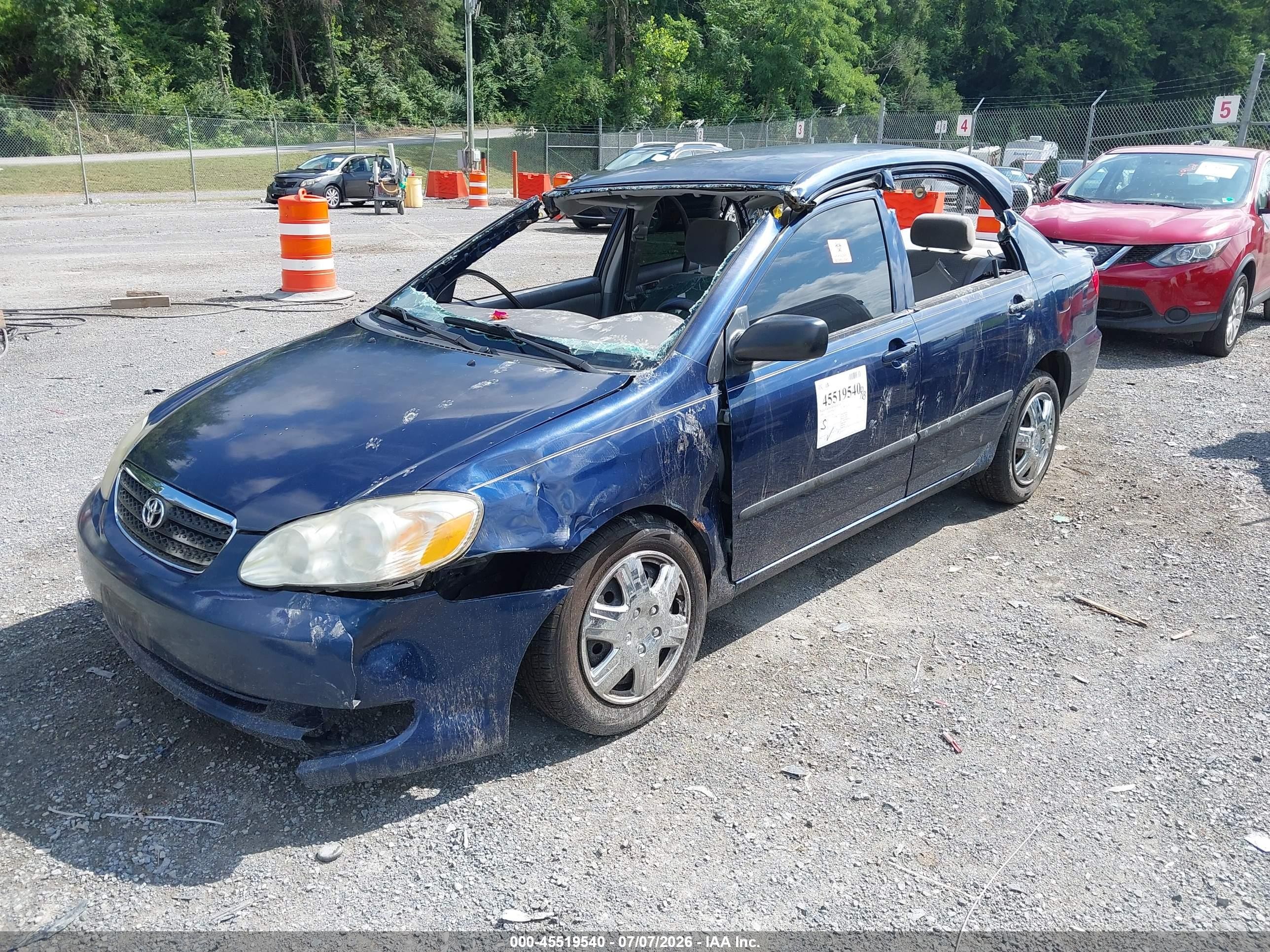 2006 Toyota Corolla Ce Blue vin: 2T1BR32E16C692244