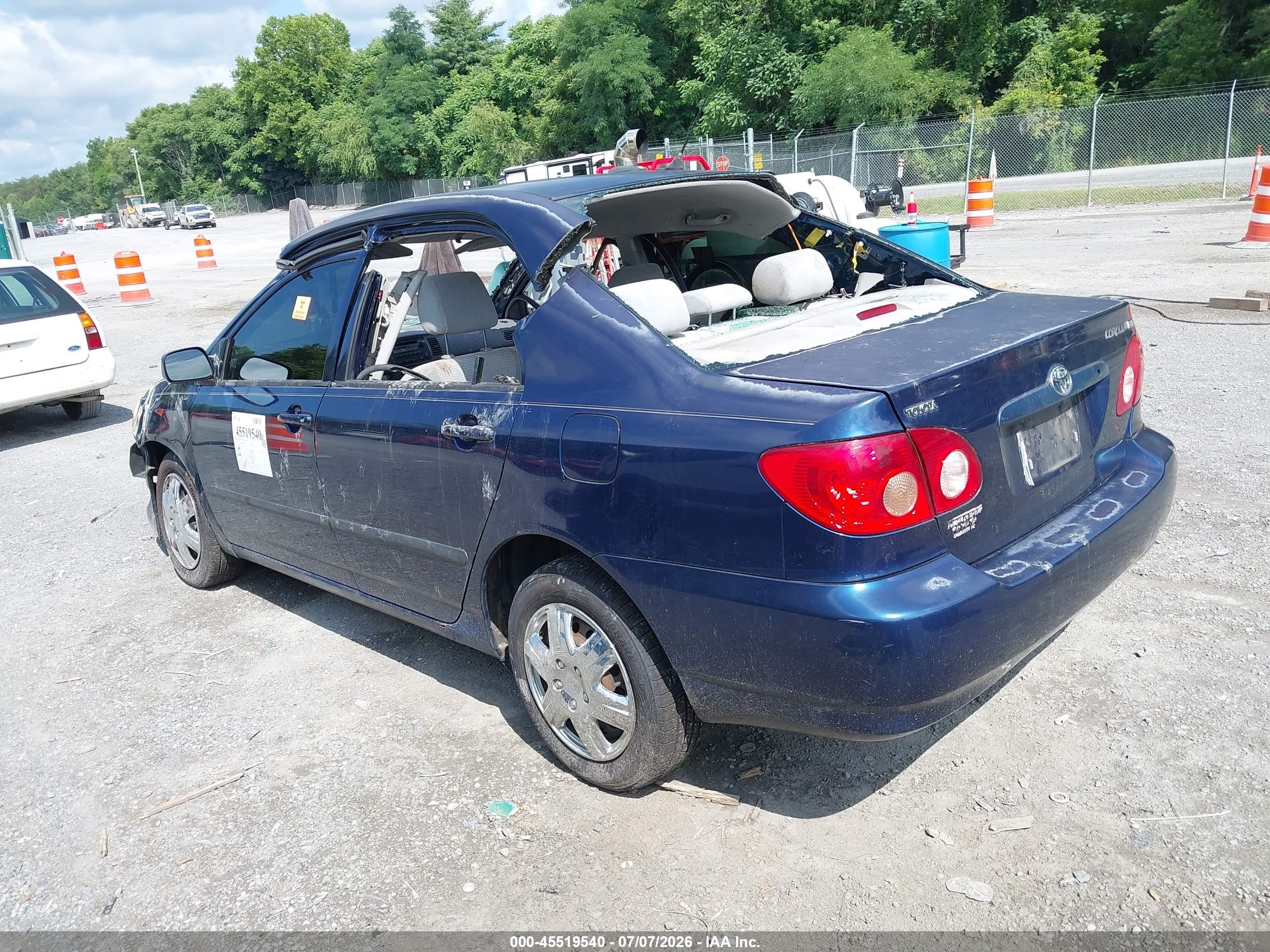 2006 Toyota Corolla Ce Blue vin: 2T1BR32E16C692244