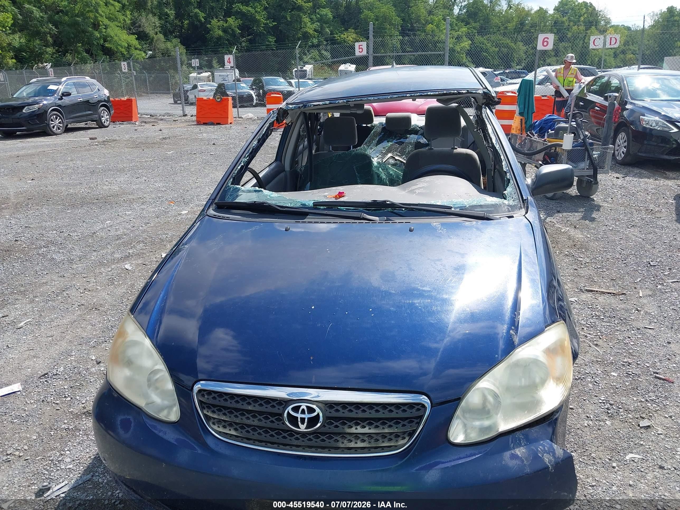 2006 Toyota Corolla Ce Blue vin: 2T1BR32E16C692244