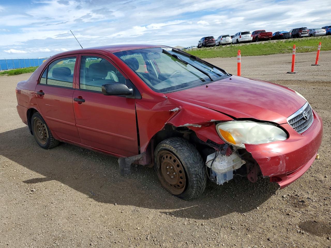 2007 Toyota Corolla Ce Red vin: 2T1BR32E17C716012
