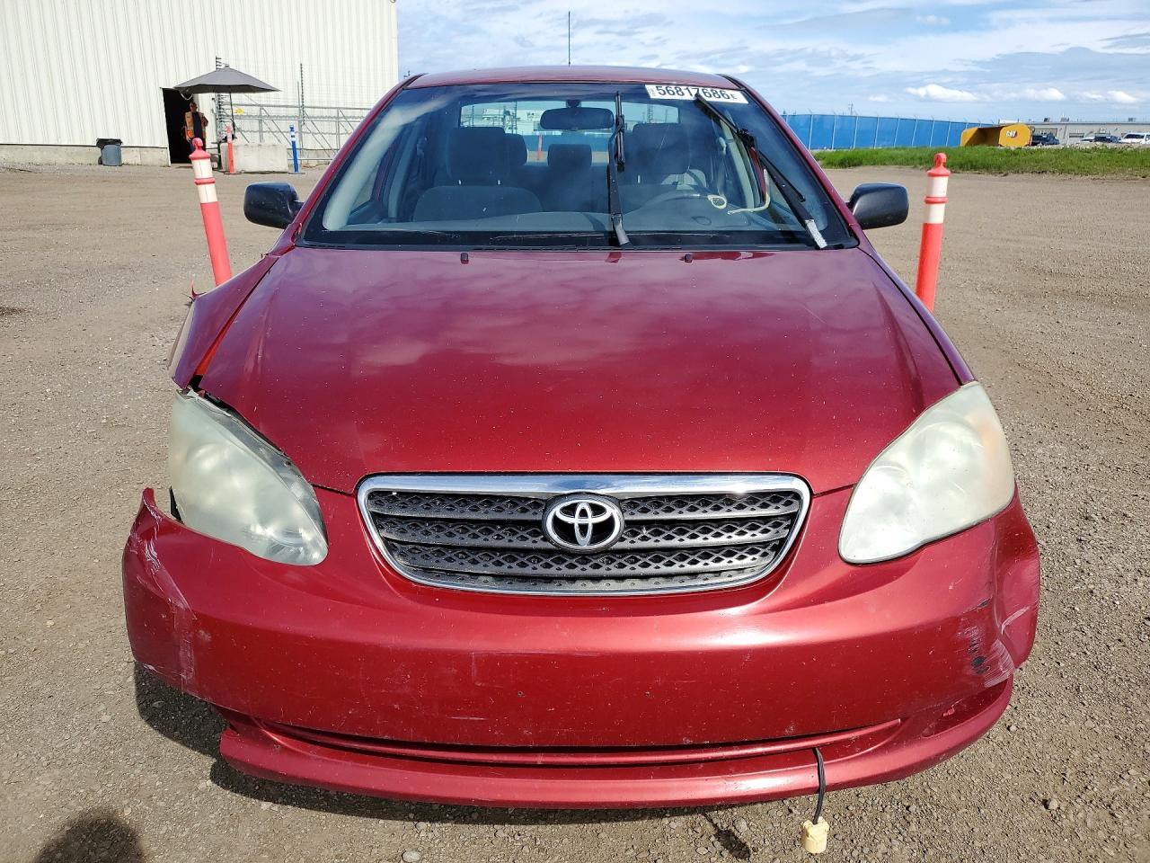 2007 Toyota Corolla Ce Red vin: 2T1BR32E17C716012