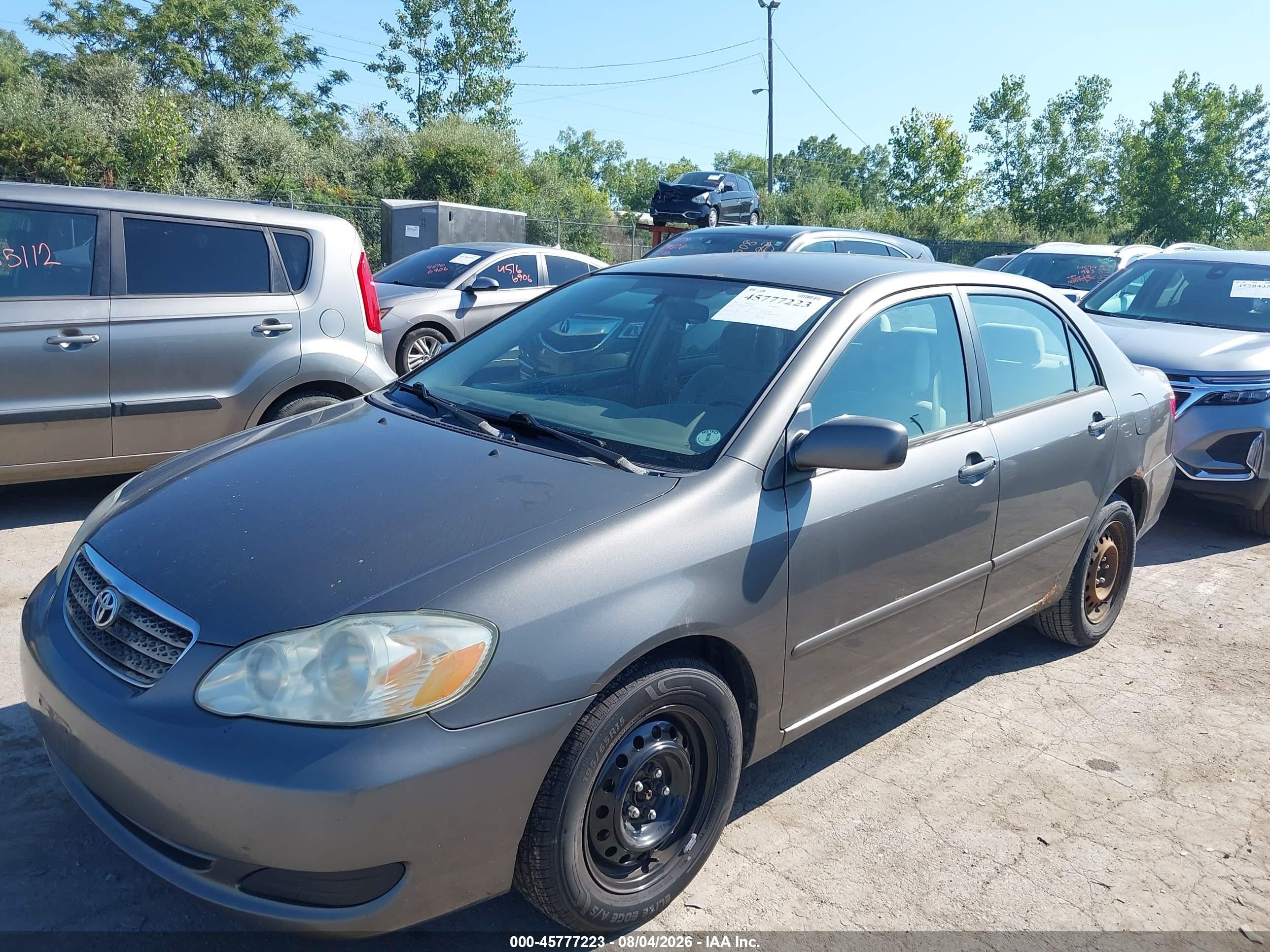 2007 Toyota Corolla Le Gray vin: 2T1BR32E17C735692