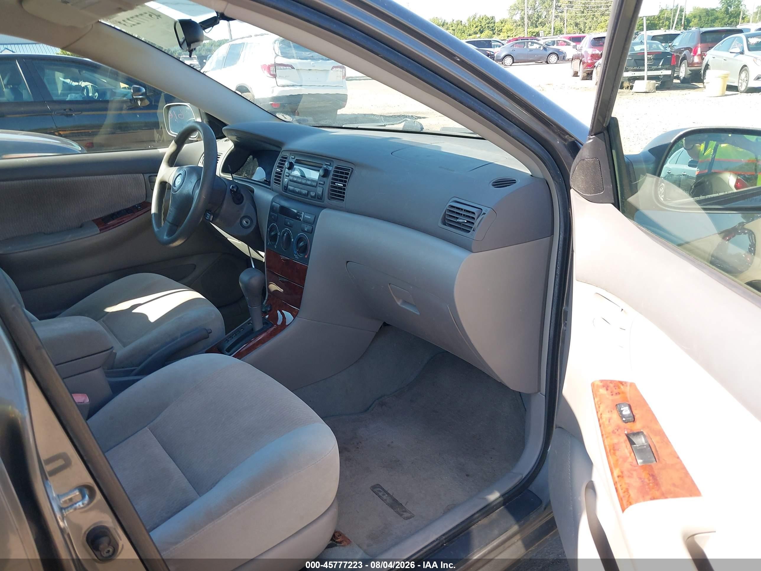 2007 Toyota Corolla Le Gray vin: 2T1BR32E17C735692