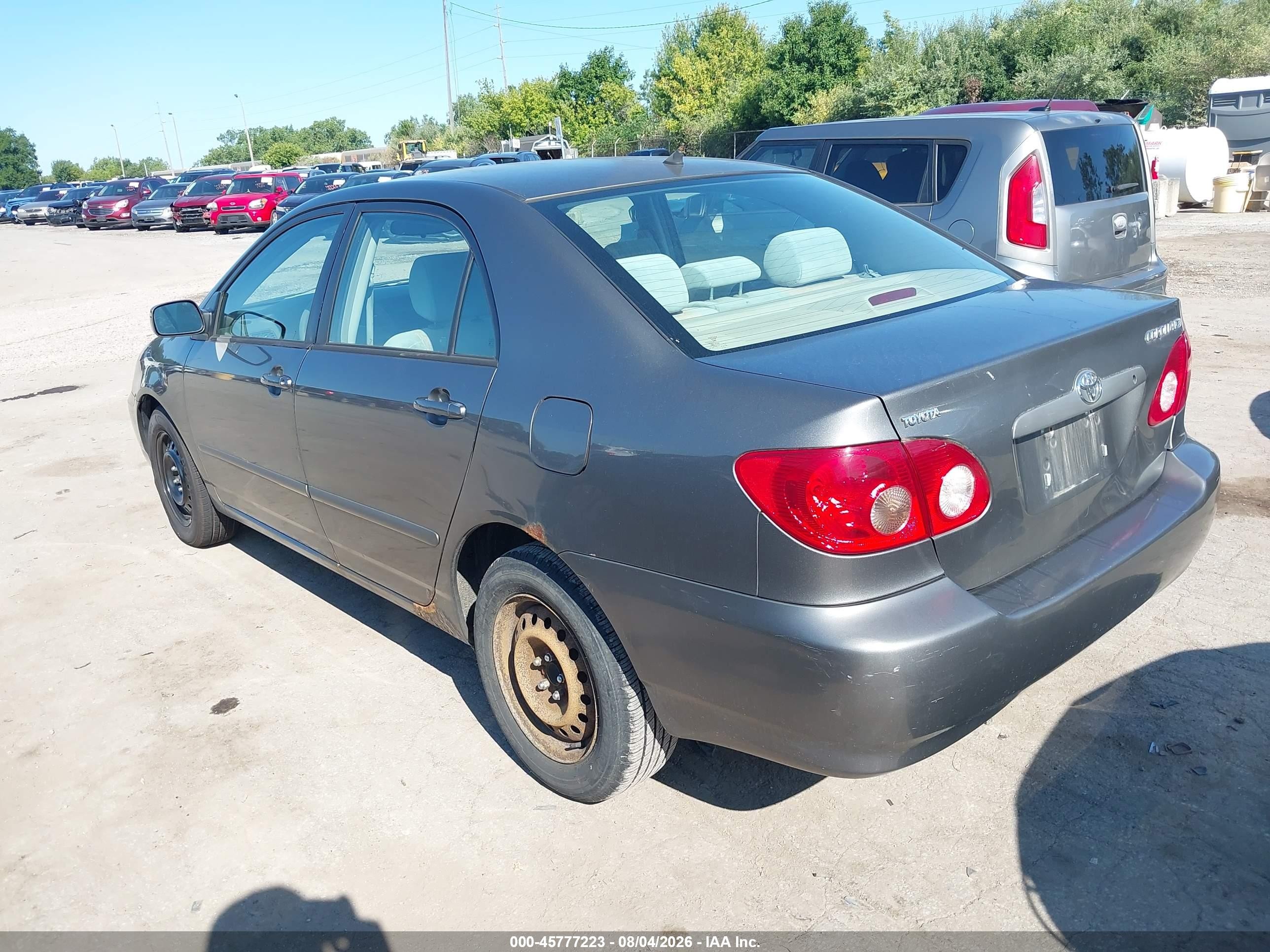 2007 Toyota Corolla Le Gray vin: 2T1BR32E17C735692