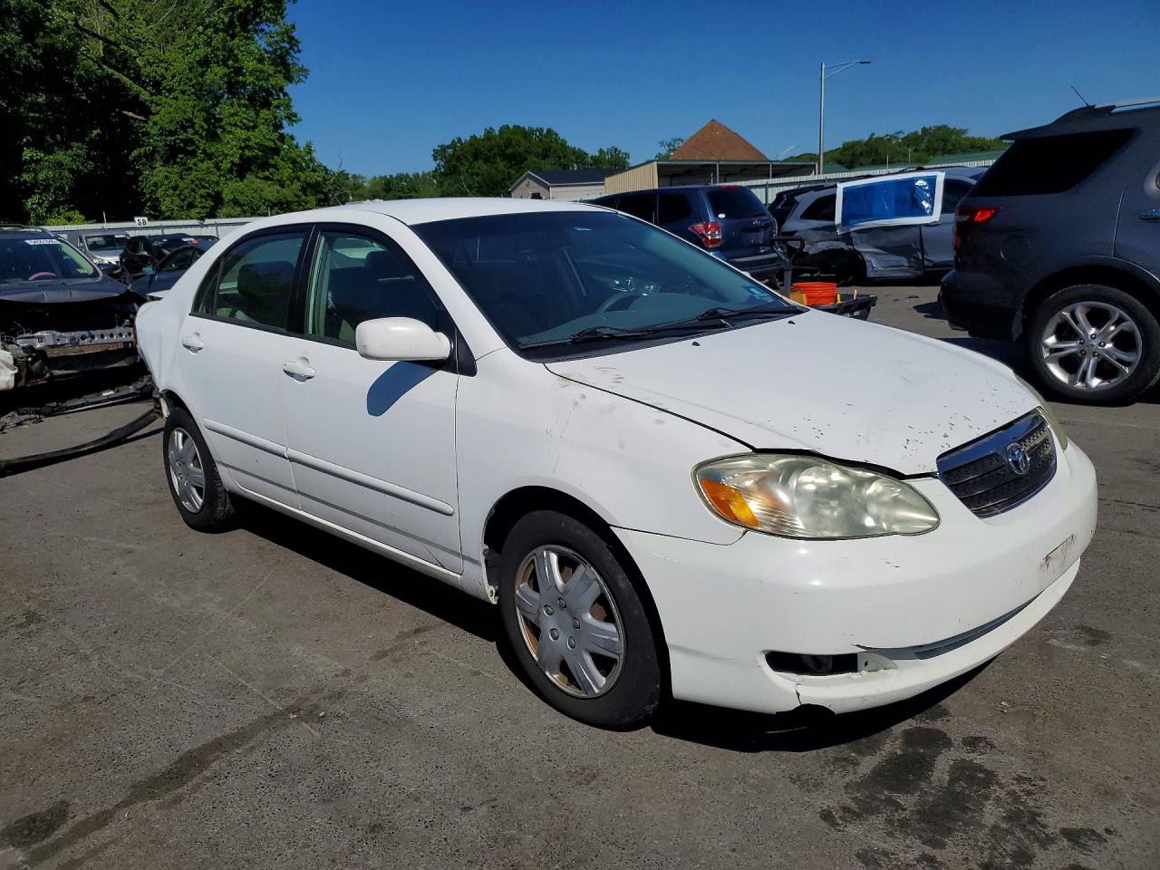2007 Toyota Corolla Le Белый vin: 2T1BR32E17C760558