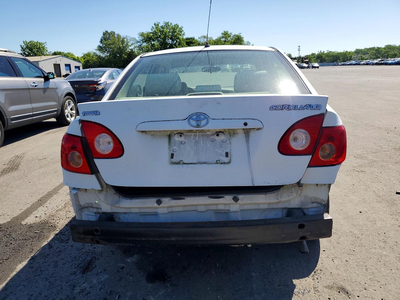 2007 Toyota Corolla Le Белый vin: 2T1BR32E17C760558