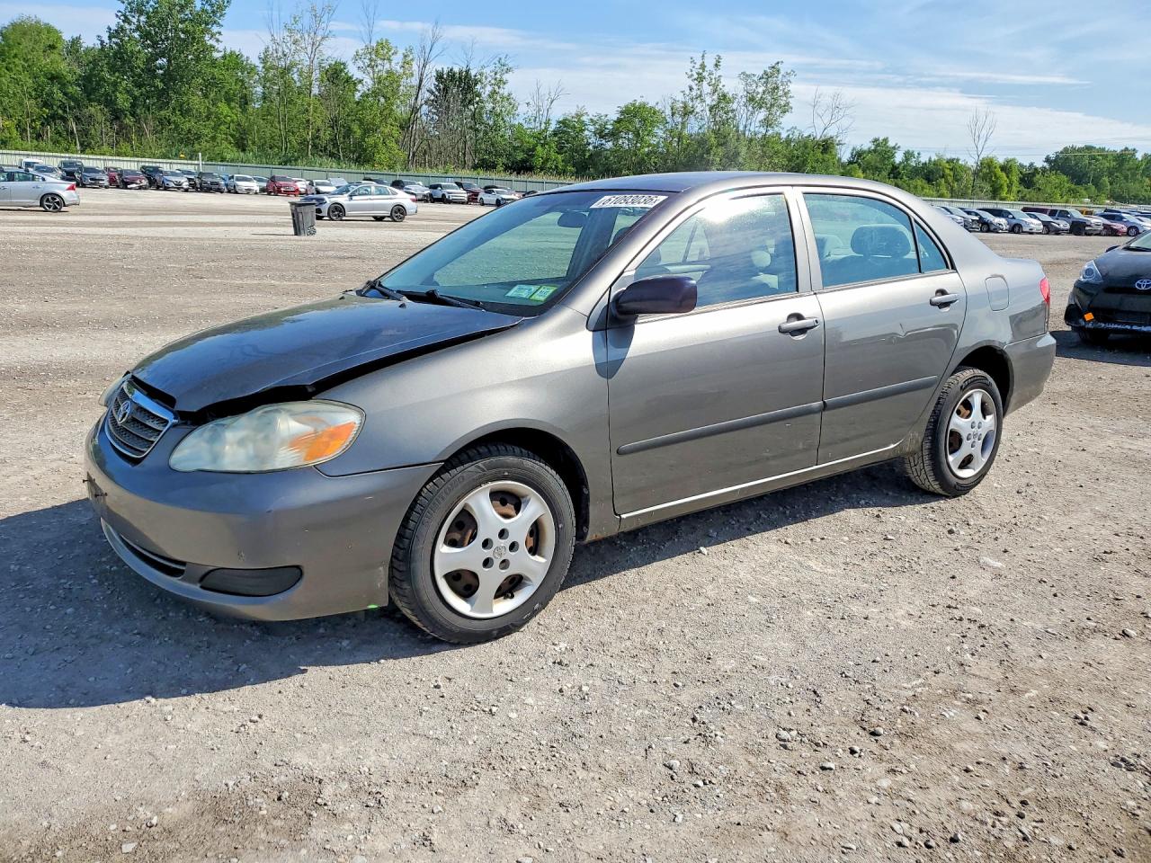 2007 Toyota Corolla Ce Gray vin: 2T1BR32E17C763749