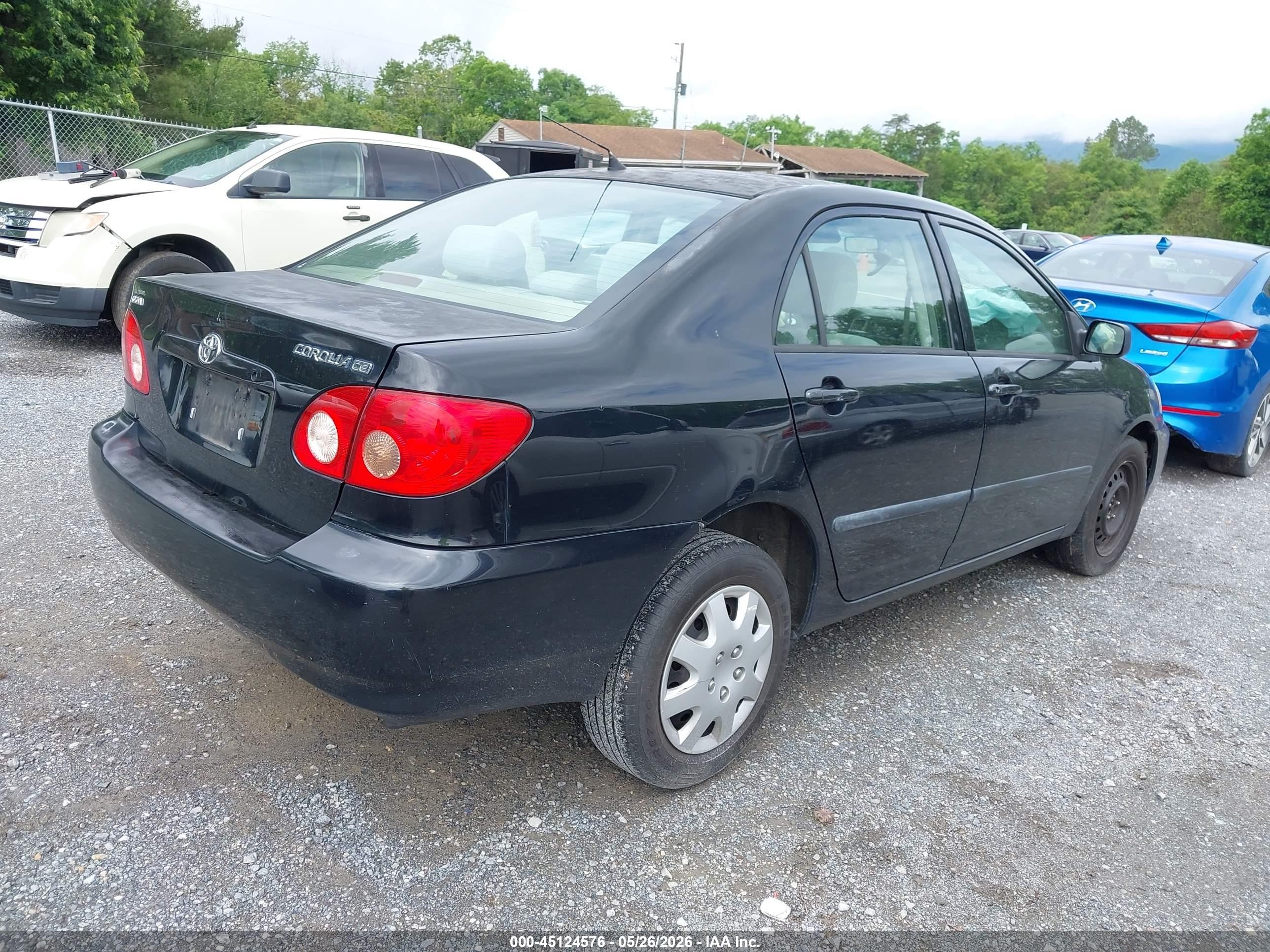 2007 Toyota Corolla Ce Черный vin: 2T1BR32E17C764710