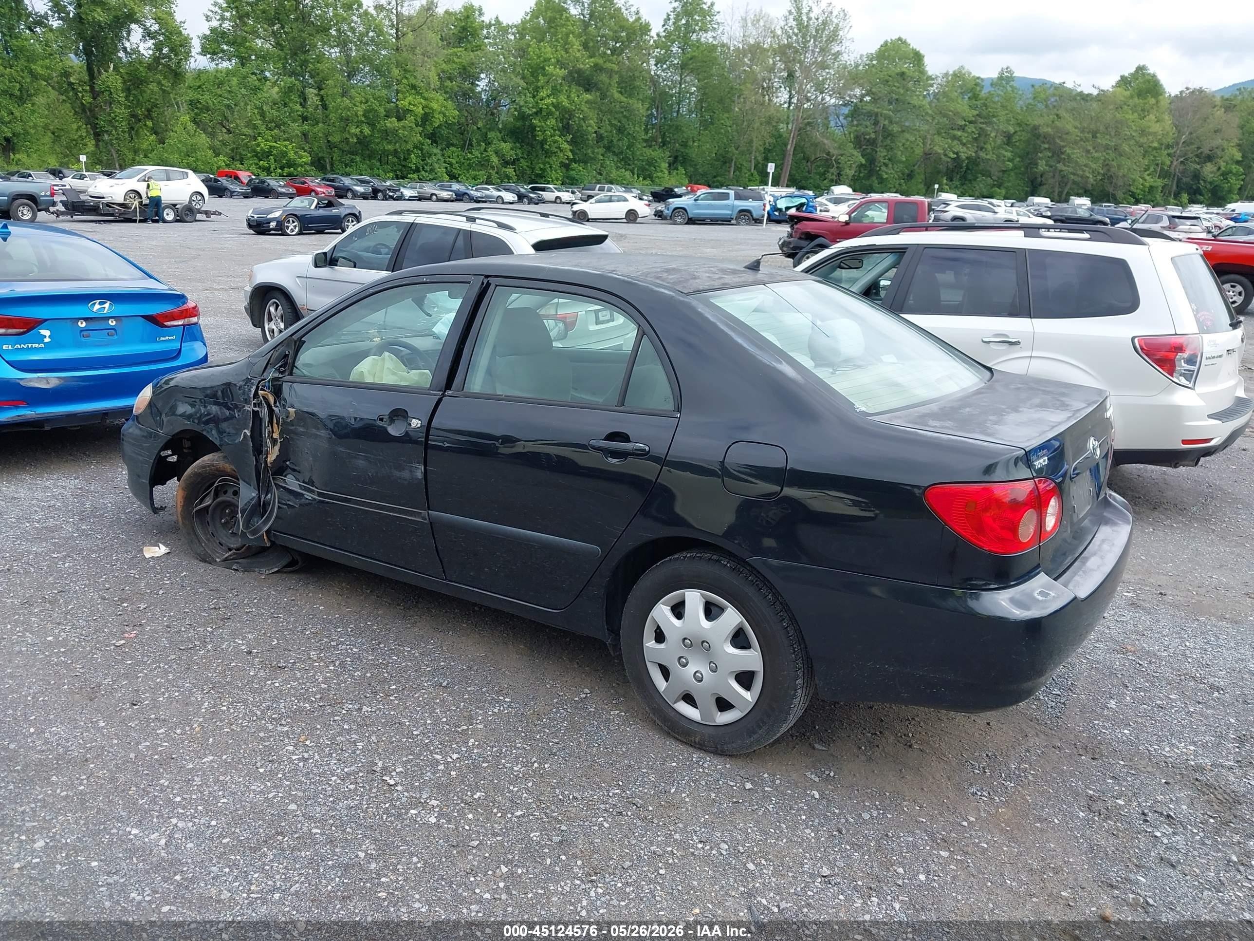 2007 Toyota Corolla Ce Черный vin: 2T1BR32E17C764710