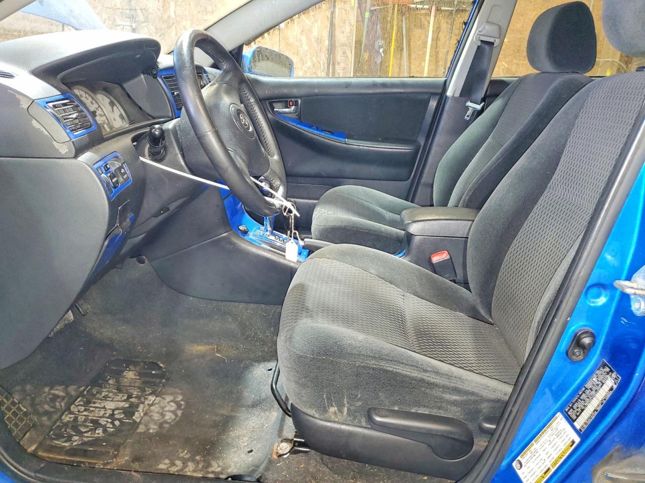 2007 Toyota Corolla S Синий vin: 2T1BR32E17C817275