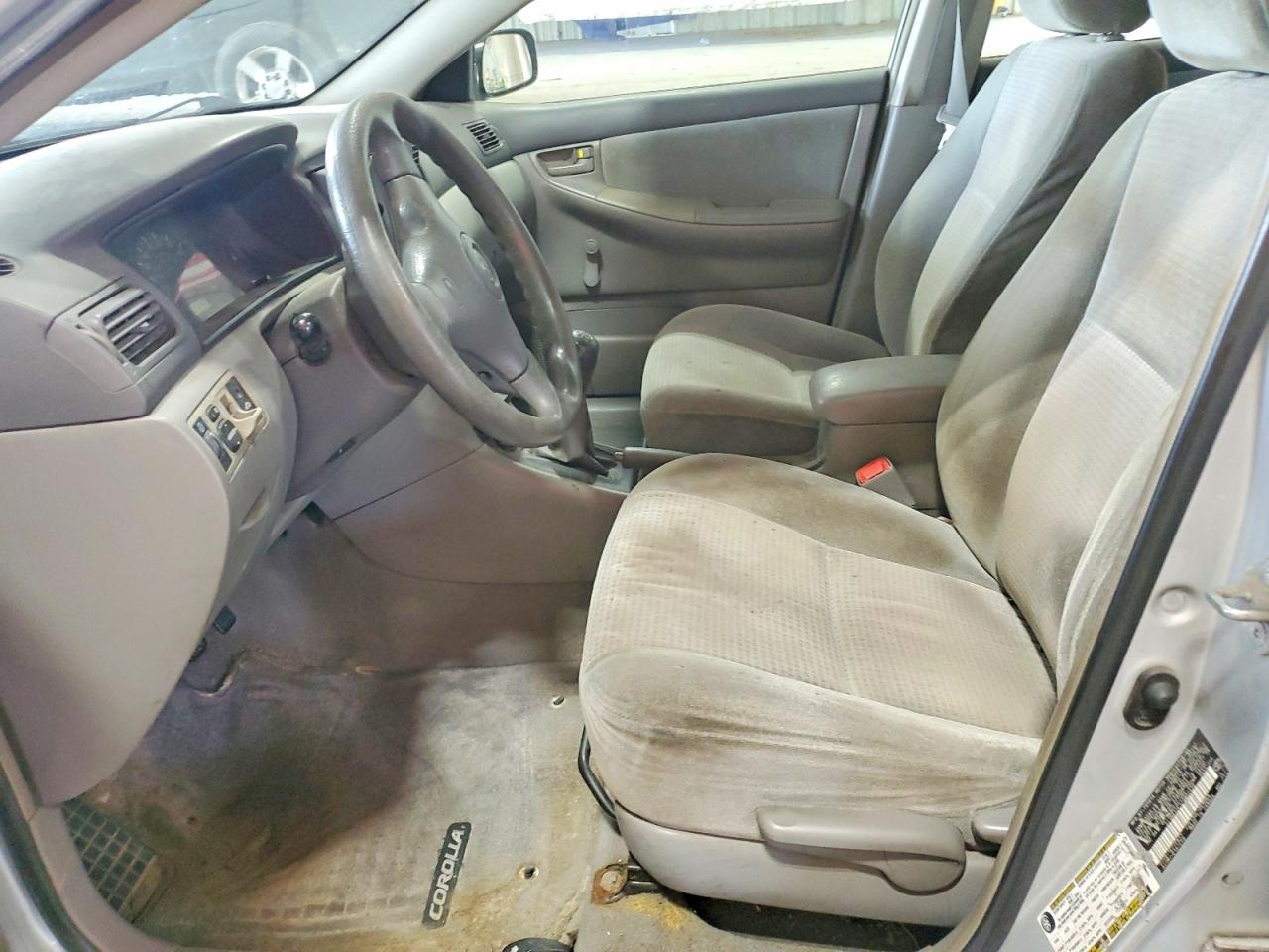 2007 Toyota Corolla Ce Silver vin: 2T1BR32E17C832536