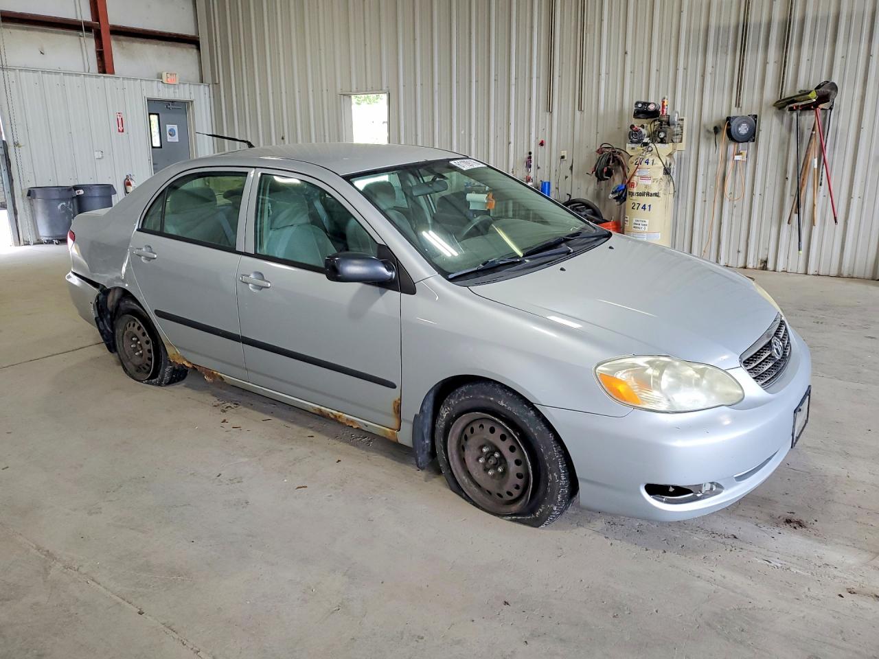 2007 Toyota Corolla Ce Silver vin: 2T1BR32E17C832536