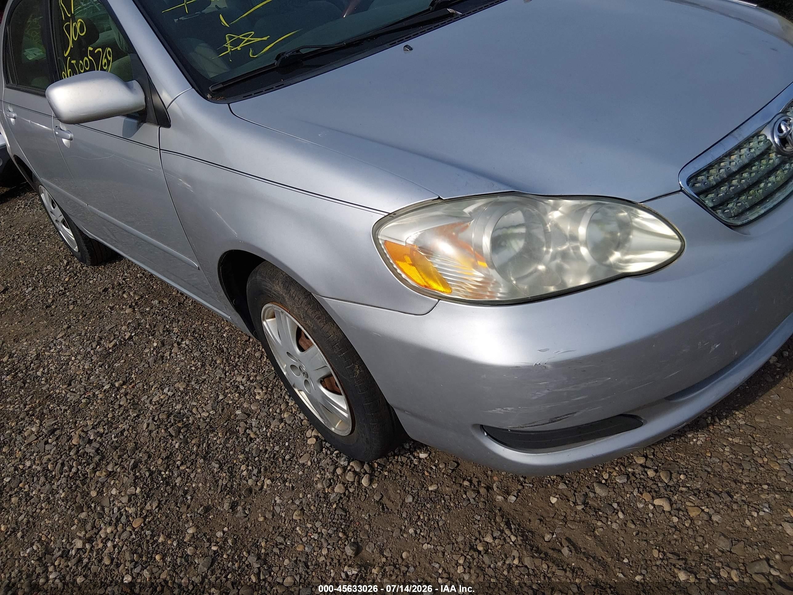 2007 Toyota Corolla Le Gray vin: 2T1BR32E17C844850