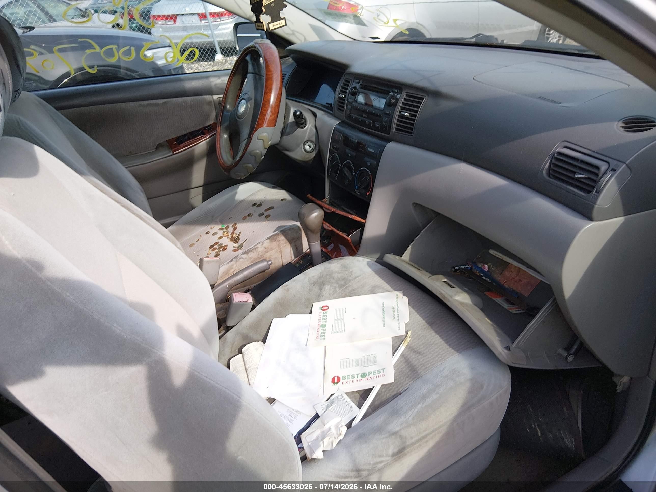 2007 Toyota Corolla Le Gray vin: 2T1BR32E17C844850