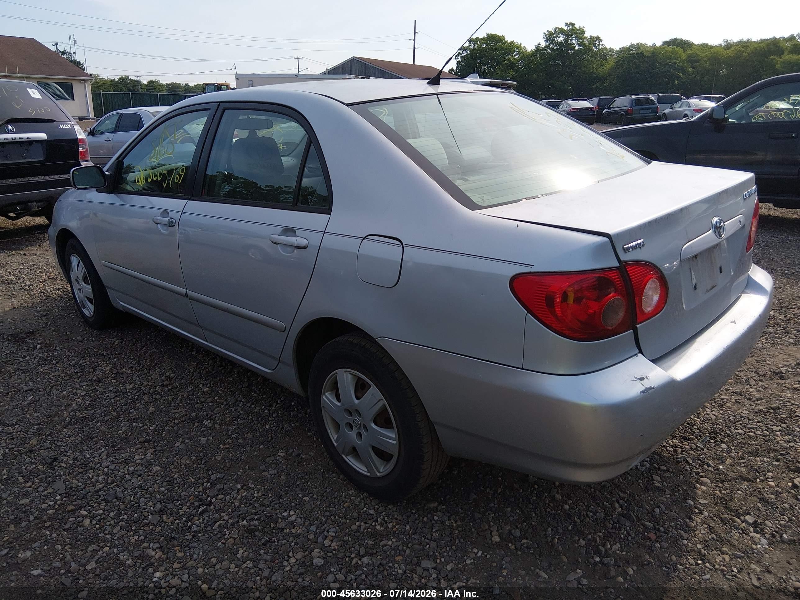 2007 Toyota Corolla Le Gray vin: 2T1BR32E17C844850