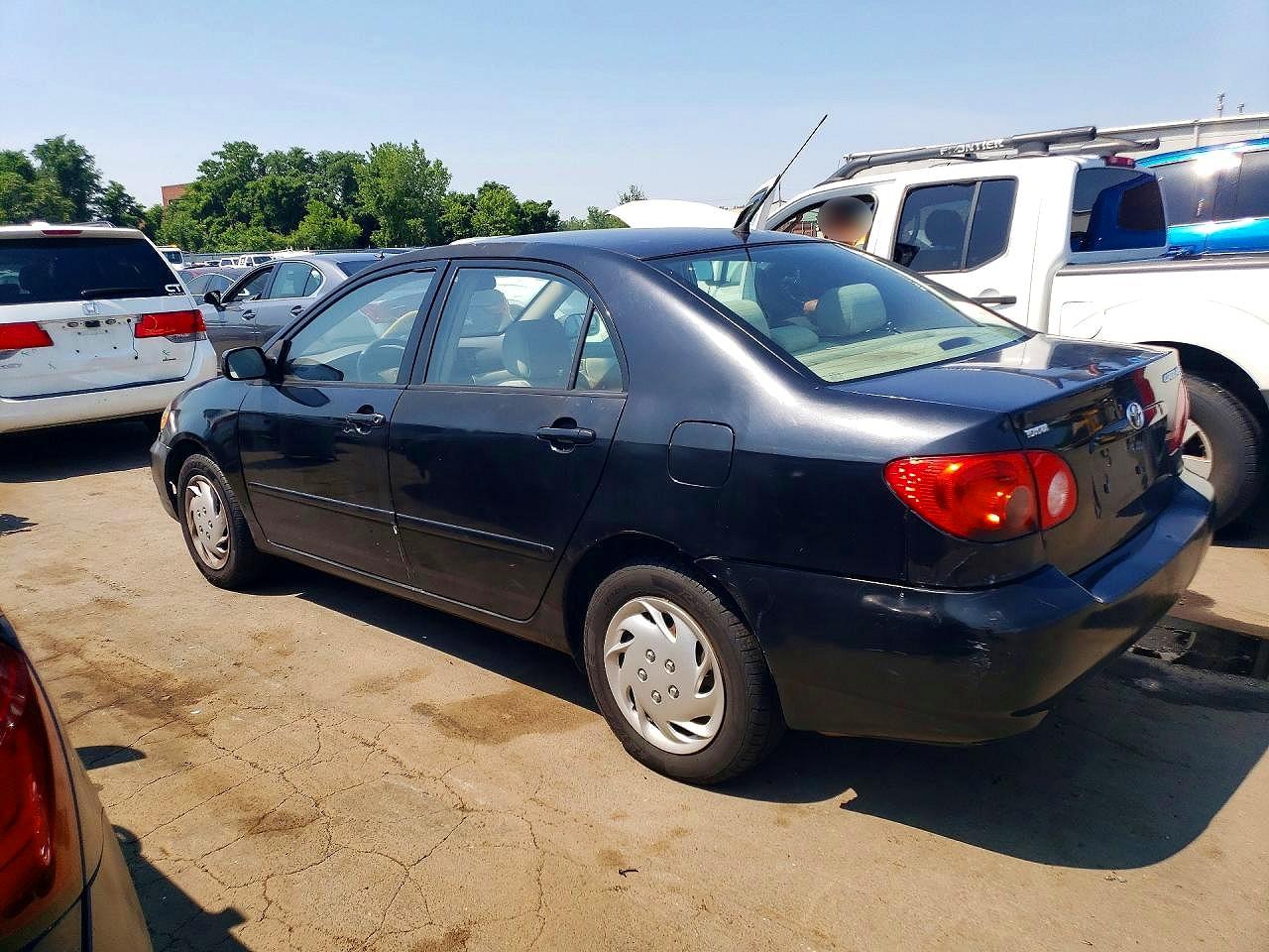 2007 Toyota Corolla Ce Black vin: 2T1BR32E17C845495