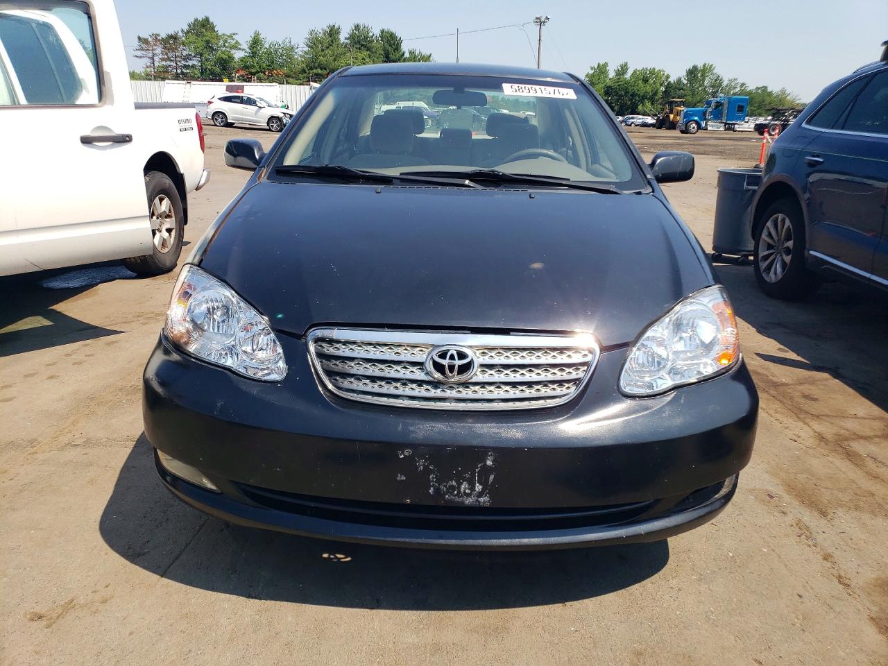 2007 Toyota Corolla Ce Black vin: 2T1BR32E17C845495