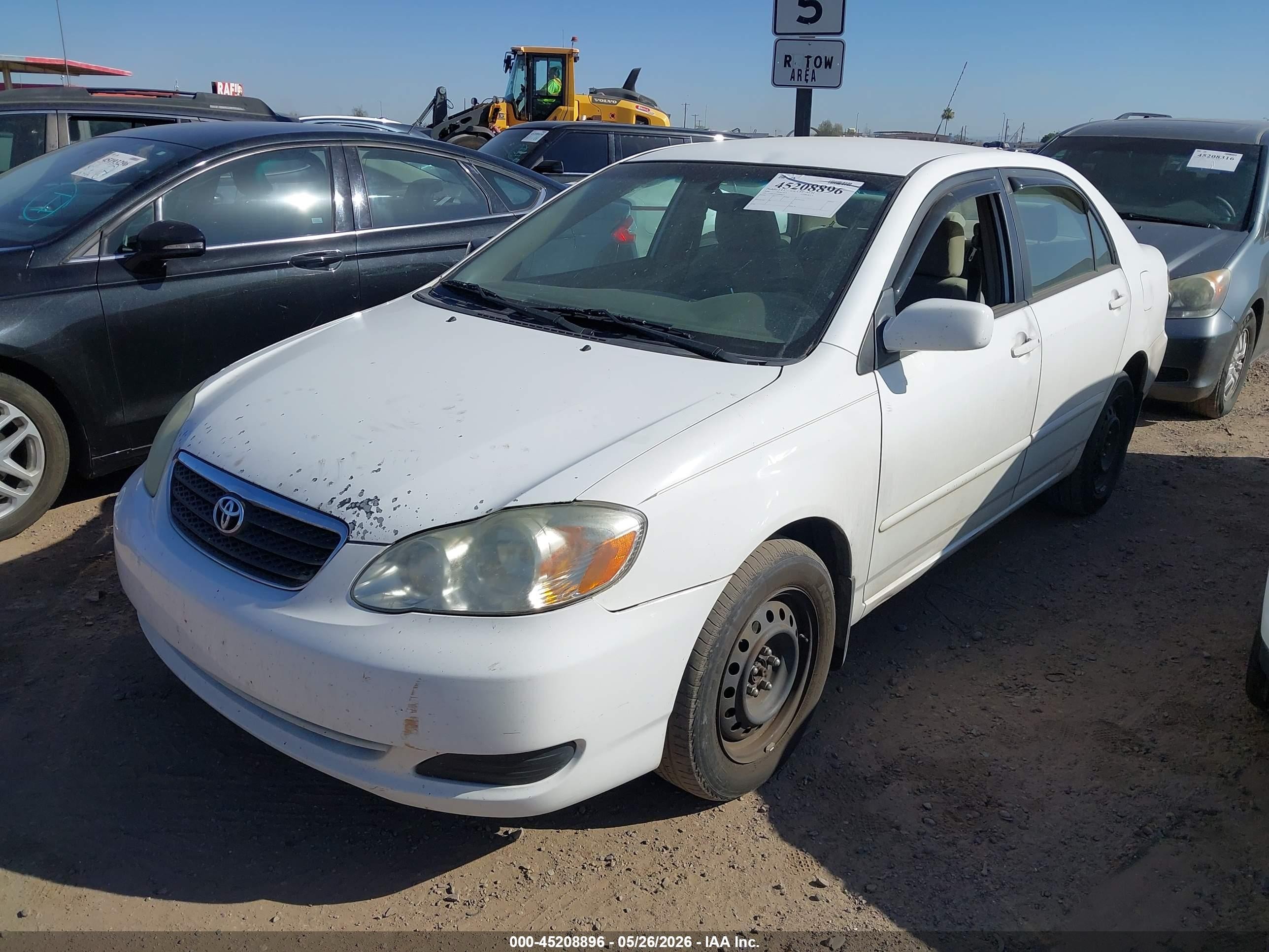 2008 Toyota Corolla Le Белый vin: 2T1BR32E18C868020